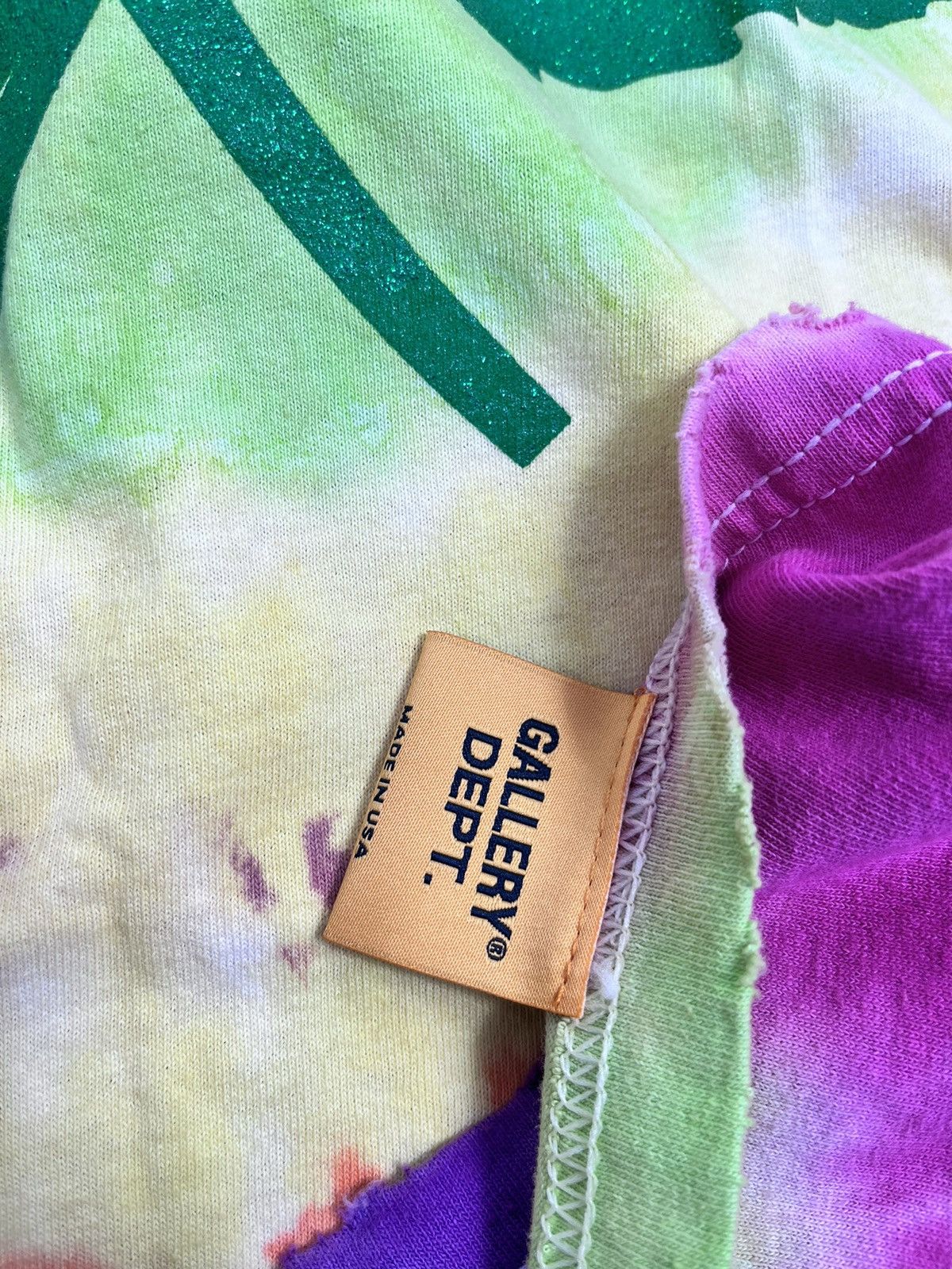 Gallery Dept. Tie dye leaf print T-Shirt Size US M / EU 48-50 / 2 - 7 Thumbnail