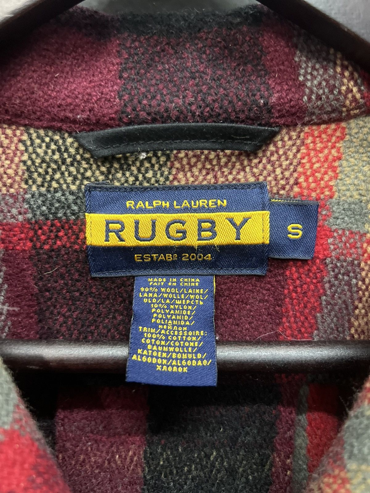 Ralph Lauren 🔥RALPH LAUREN RUGBY WOOL PLAID TRUCKER JACKET Size S / US 4 / IT 40 - 8 Thumbnail