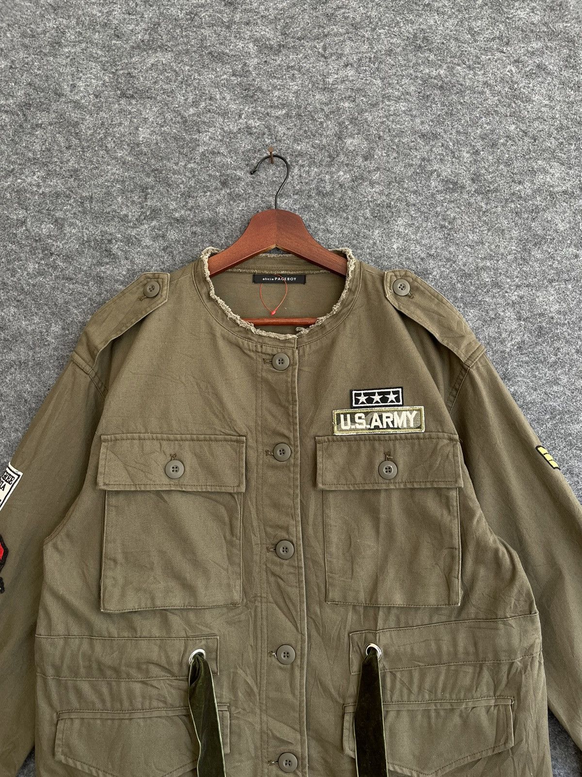 Japanese Brand ALICIA PAGEBOY US ARMY JACKET Size US M / EU 48-50 / 2 - 2 Thumbnail
