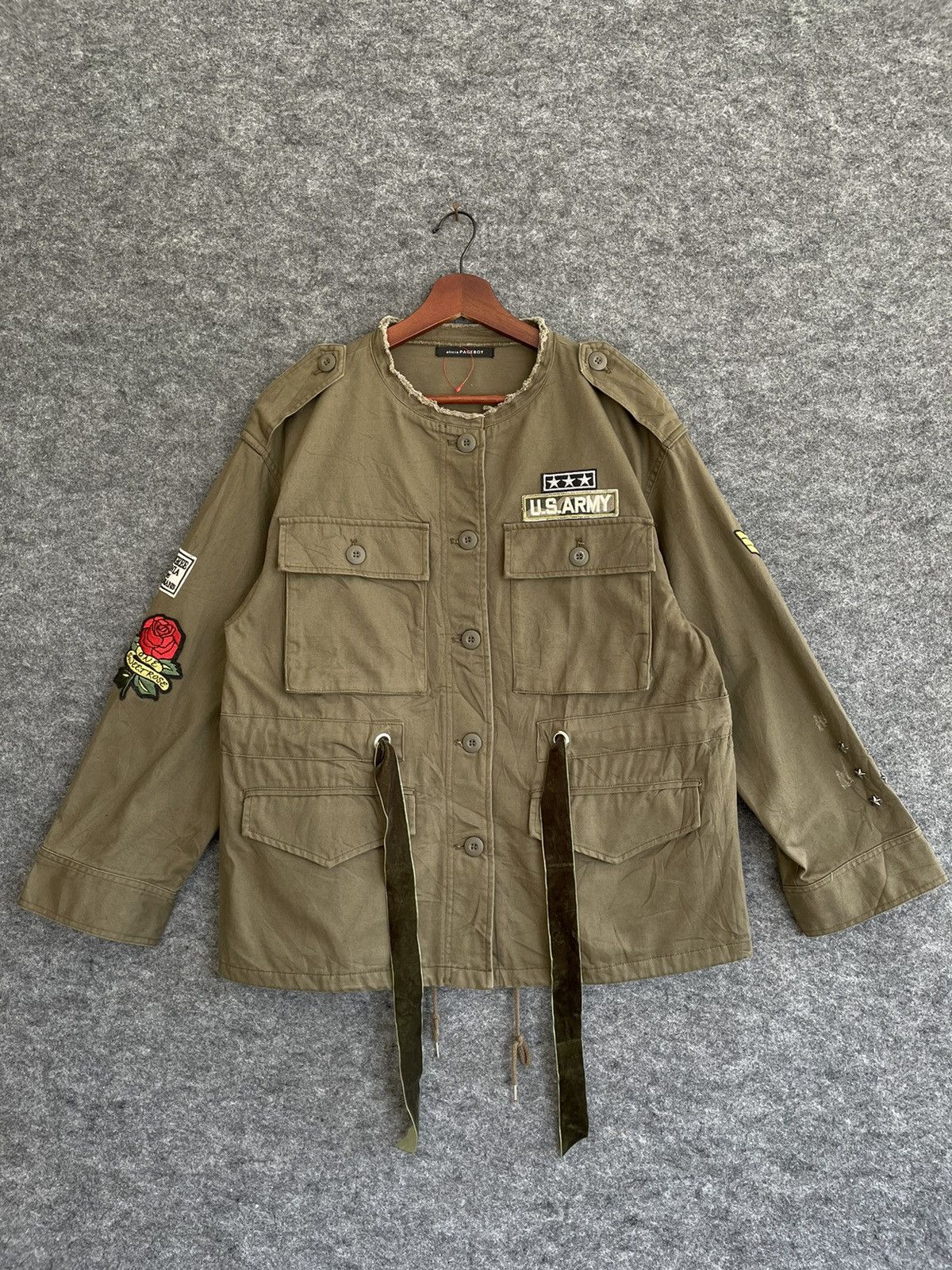 Japanese Brand ALICIA PAGEBOY US ARMY JACKET Size US M / EU 48-50 / 2 - 1 Thumbnail