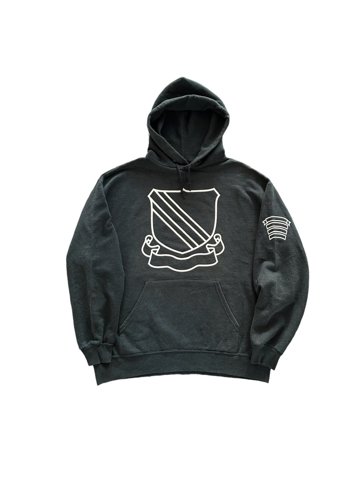 image of Vintage Iconic Design Crest / Shields Number Nine Inspired in Black, Men's (Size Large)