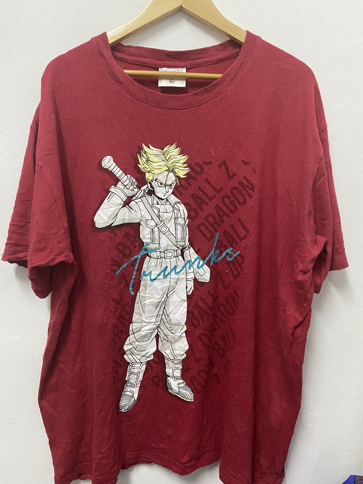 image of Anima x Movie Dragonball Z Future Trunks Super Saiyan Cell Saga in Red, Men's (Size 2XL)