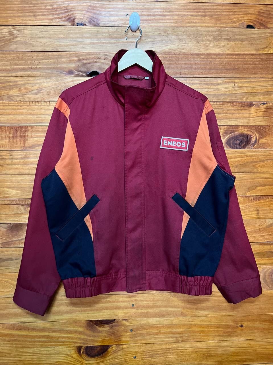 Japanese Brand VINTAGE ENEOS SPELLOUT JACKET Size US L / EU 52-54 / 3 - 1 Thumbnail