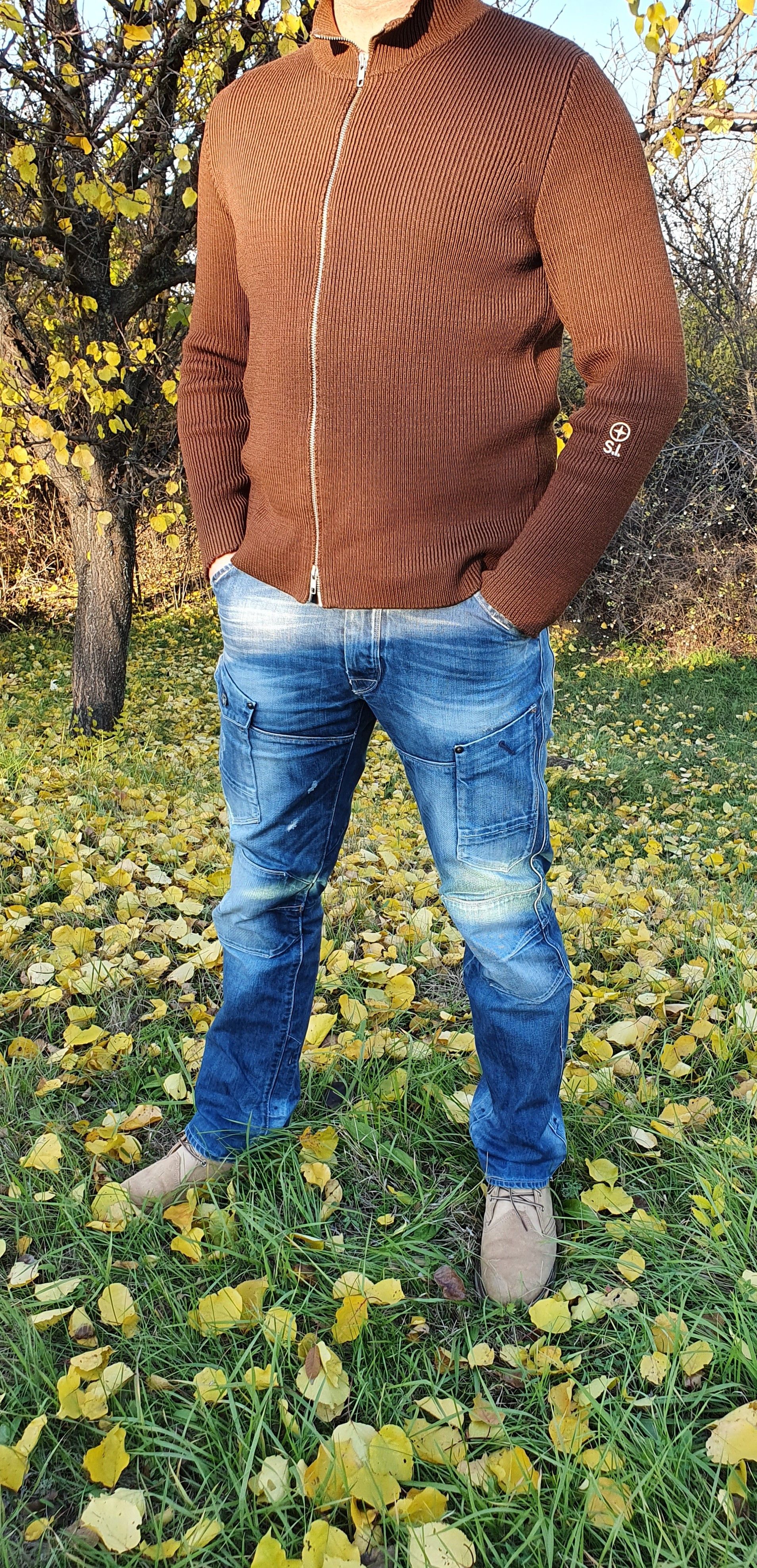 Stone Island × Vintage Wool Stone Island Embroidery zip up knitted sweater Size US M / EU 48-50 / 2 - 8 Thumbnail