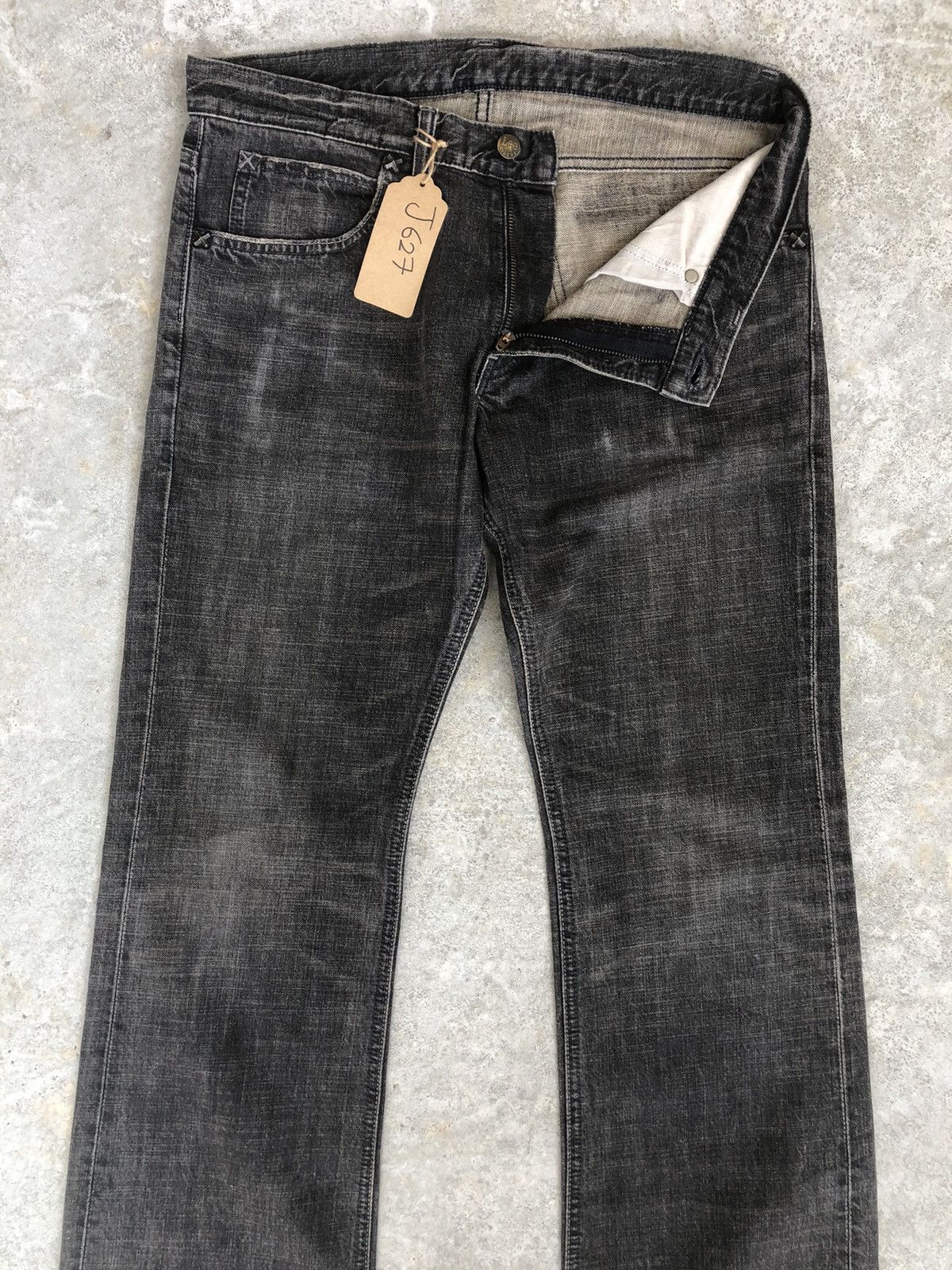 Lee Japanese Lee Flared Jeans Distressed Jeans Size US 33 - 3 Thumbnail