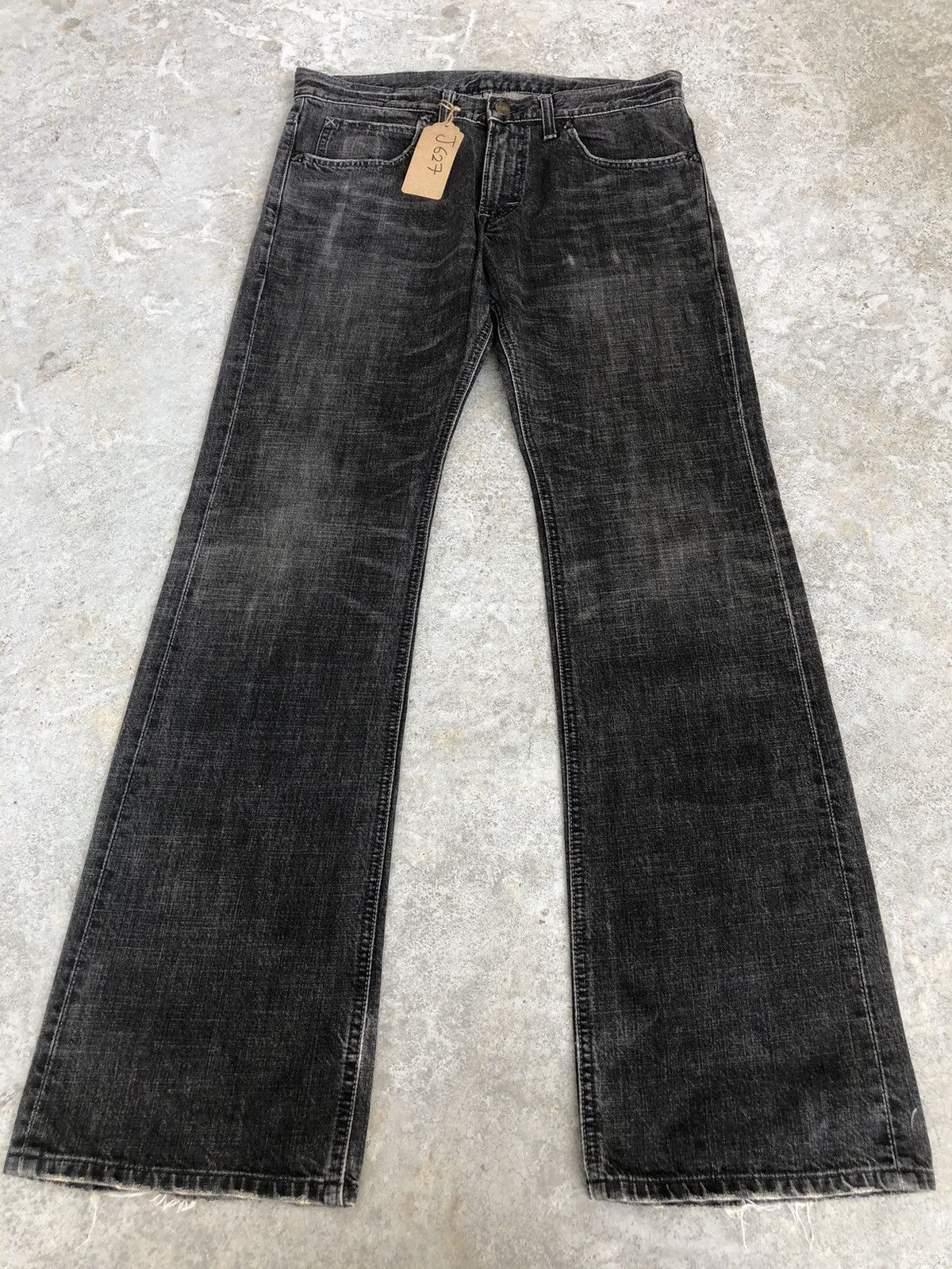 Lee Japanese Lee Flared Jeans Distressed Jeans Size US 33 - 1 Thumbnail