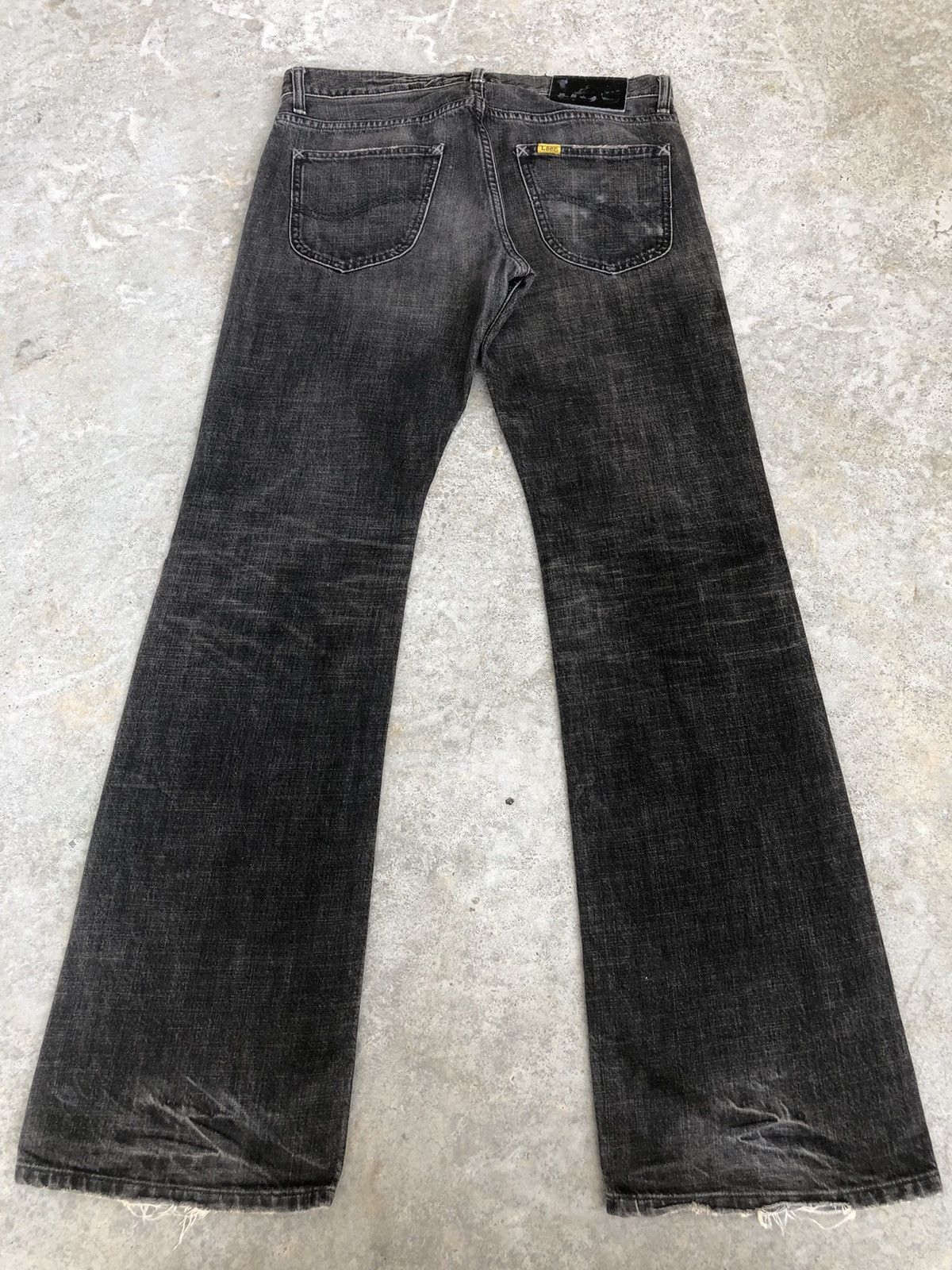 Lee Japanese Lee Flared Jeans Distressed Jeans Size US 33 - 2 Thumbnail