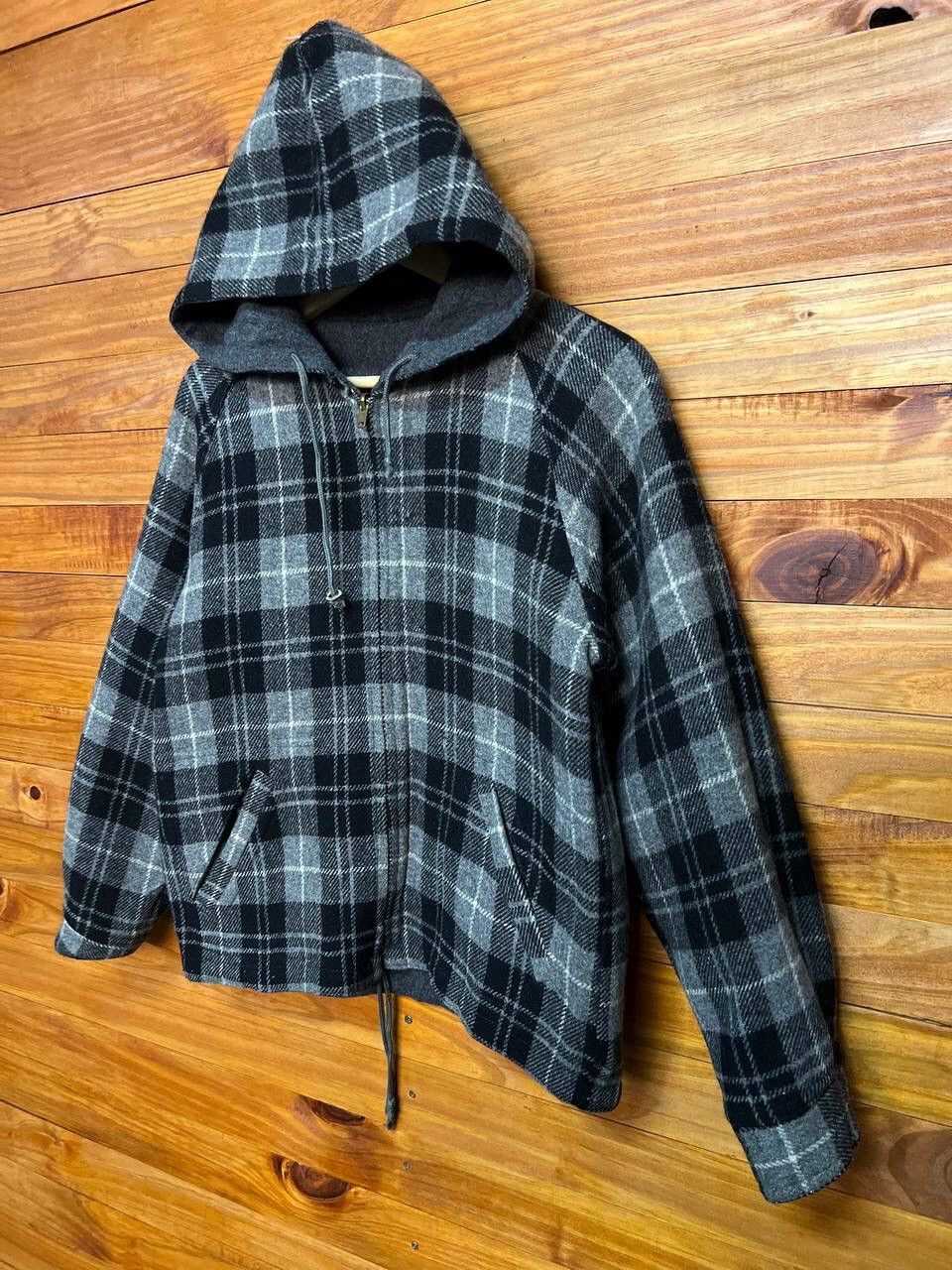 Japanese Brand BROWNY’S WOOL REVERSIBLE HOODIE JACKET Size US M / EU 48-50 / 2 - 11 Thumbnail