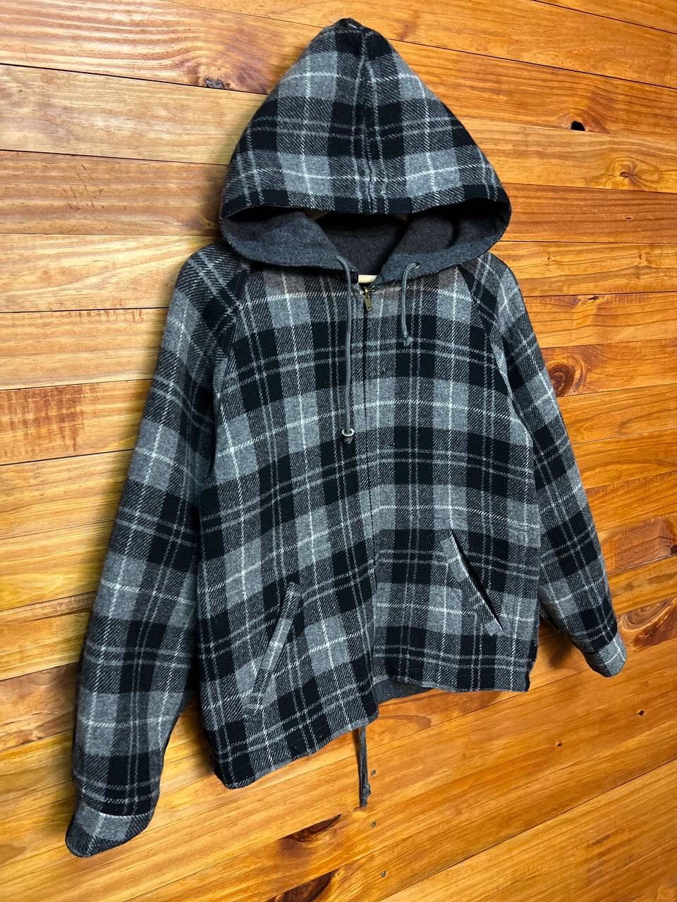 Japanese Brand BROWNY’S WOOL REVERSIBLE HOODIE JACKET Size US M / EU 48-50 / 2 - 10 Thumbnail