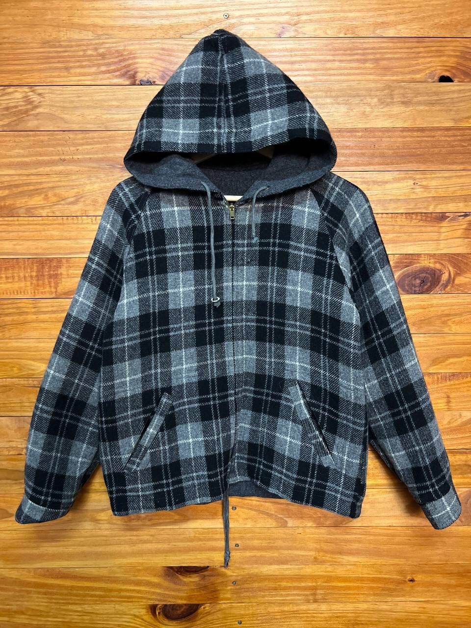 Japanese Brand BROWNY’S WOOL REVERSIBLE HOODIE JACKET Size US M / EU 48-50 / 2 - 9 Thumbnail