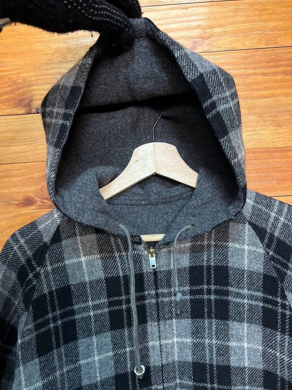 Japanese Brand BROWNY’S WOOL REVERSIBLE HOODIE JACKET Size US M / EU 48-50 / 2 - 14 Thumbnail