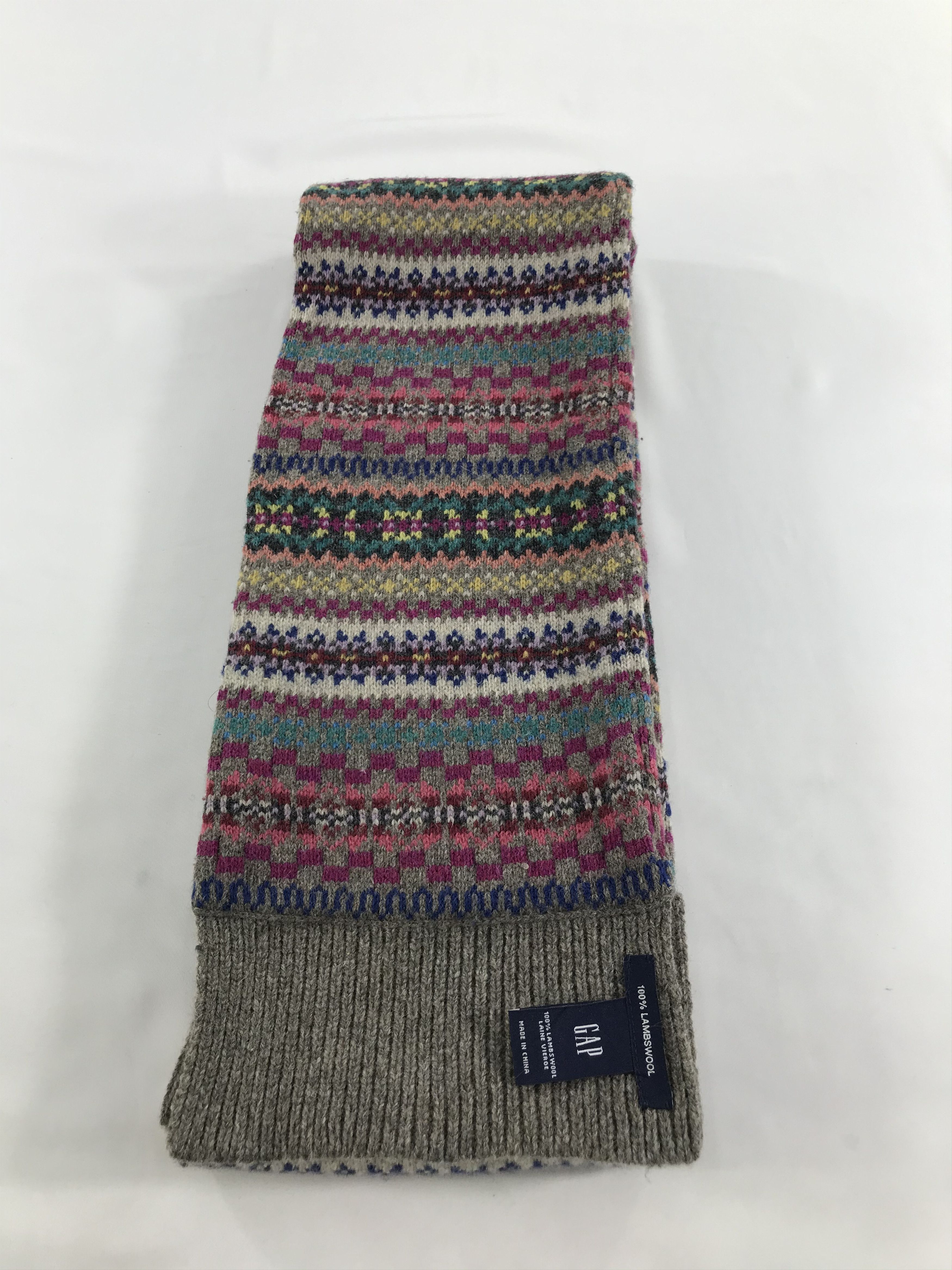 Gap GAP Fair Isle Native Wool Scarf Muffler V111 Size ONE SIZE - 2 Thumbnail