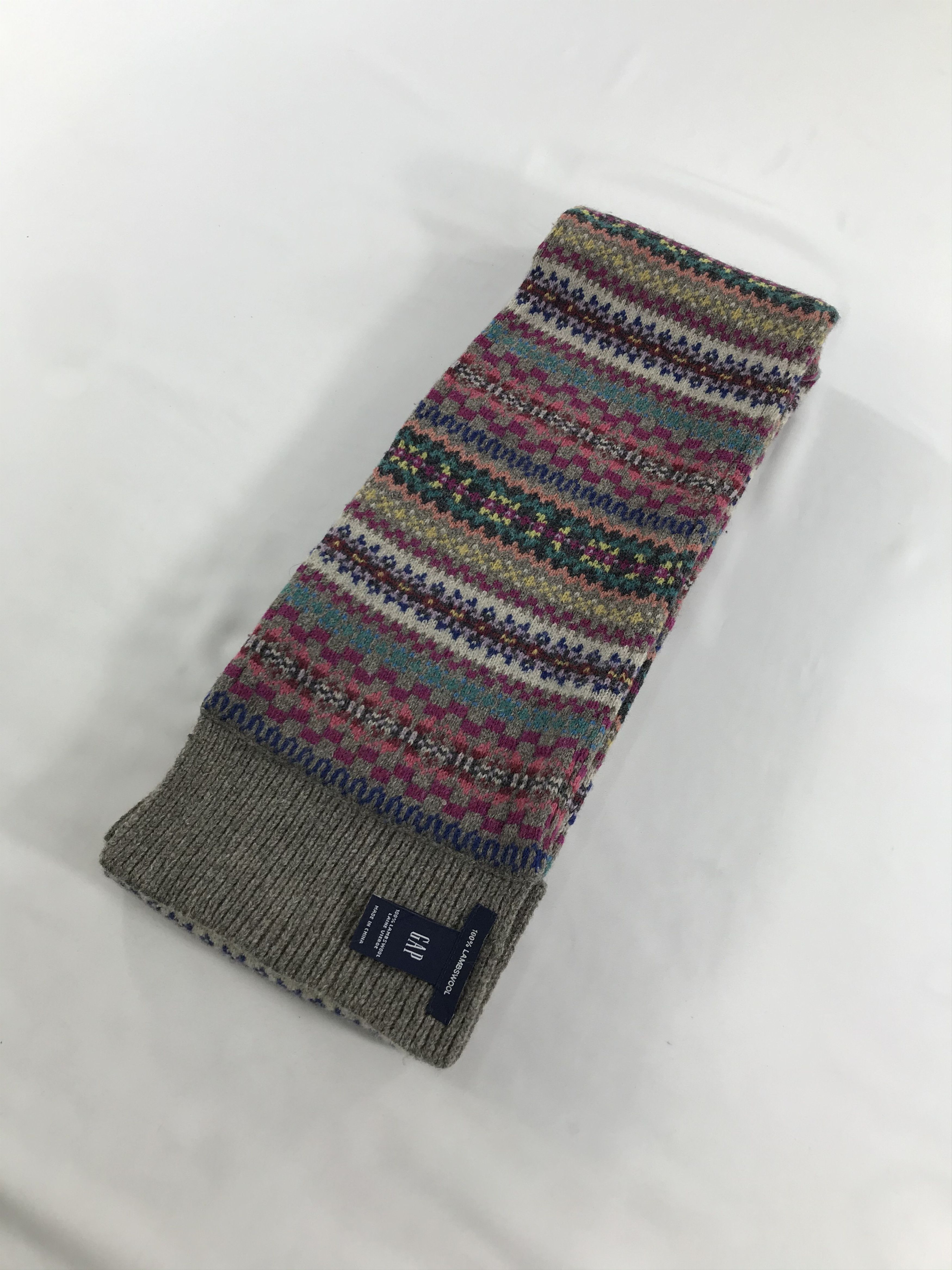 Gap GAP Fair Isle Native Wool Scarf Muffler V111 Size ONE SIZE - 3 Thumbnail