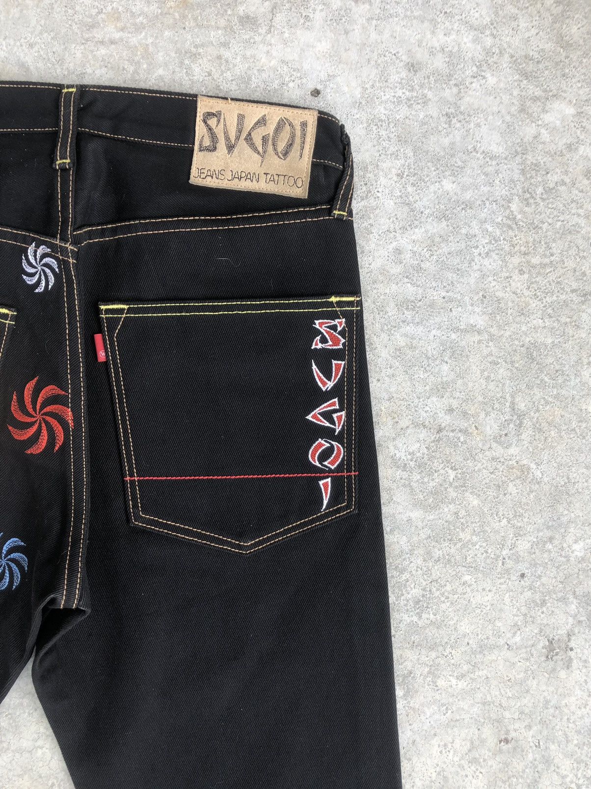 Japanese Brand Japanese SUGOI Embroidered Jeans Size US 30 / EU 46 - 10 Thumbnail