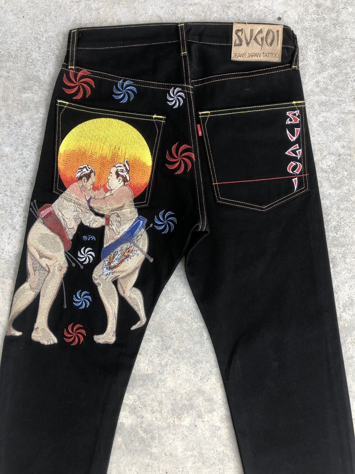 Japanese Brand Japanese SUGOI Embroidered Jeans Size US 30 / EU 46 - 8 Thumbnail
