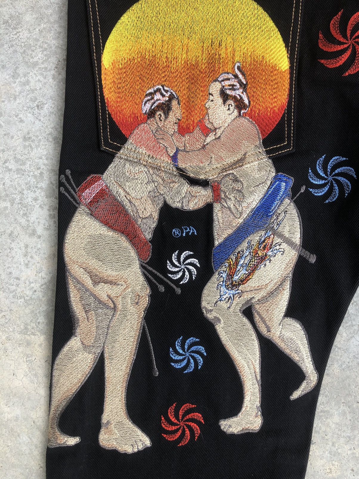 Japanese Brand Japanese SUGOI Embroidered Jeans Size US 30 / EU 46 - 14 Thumbnail