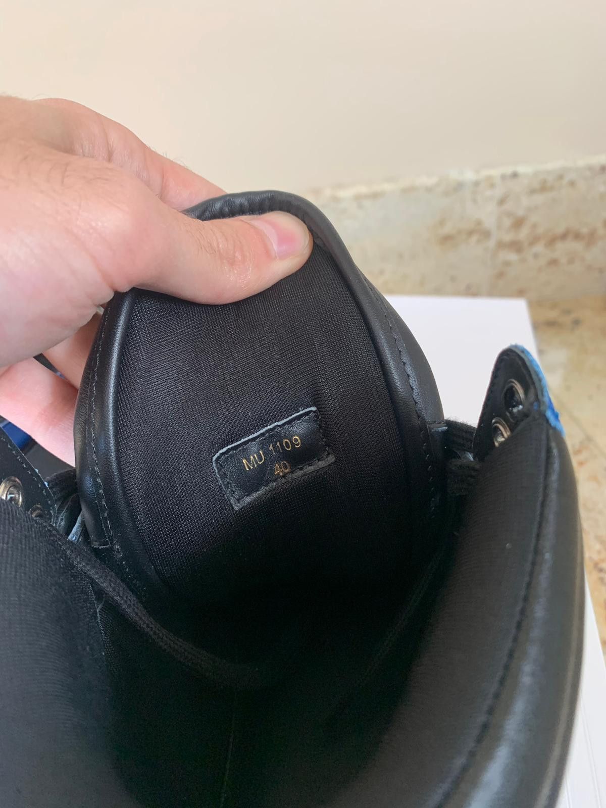 Celine Mid Top Brake Sneaker in Black & Blue Size US 7 / EU 40 - 11 Thumbnail