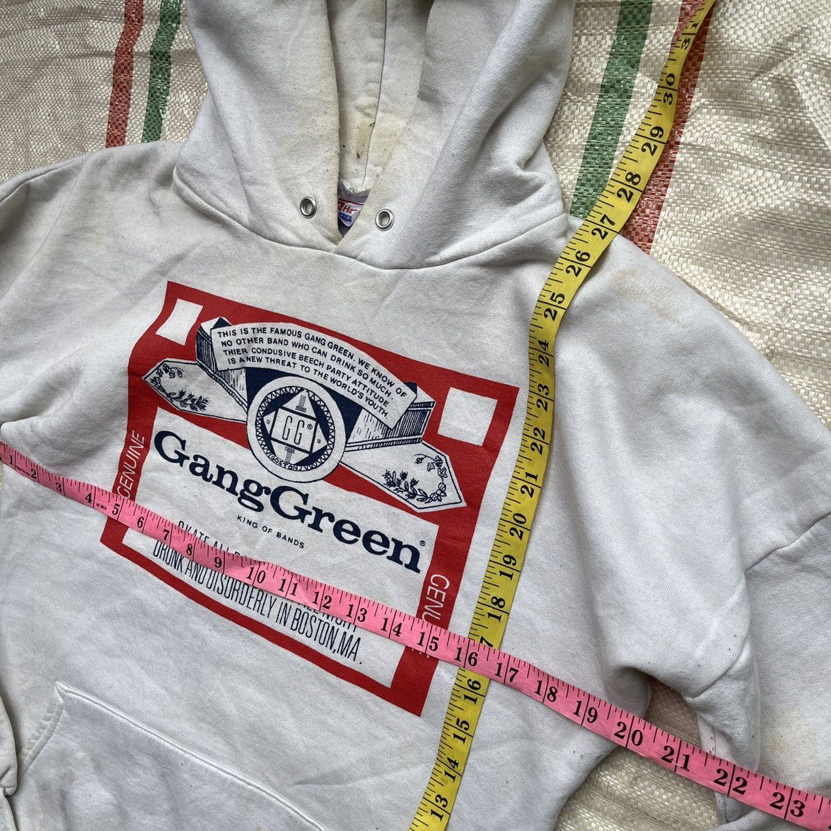 Band Tees × Vintage GangGreen Punk Rock American Band Vintage Hoodie 1990s Size US M / EU 48-50 / 2 - 3 Thumbnail
