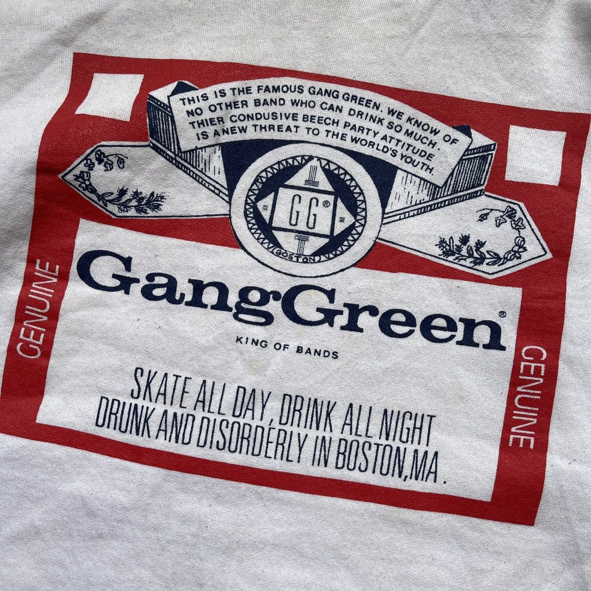 Band Tees × Vintage GangGreen Punk Rock American Band Vintage Hoodie 1990s Size US M / EU 48-50 / 2 - 6 Thumbnail