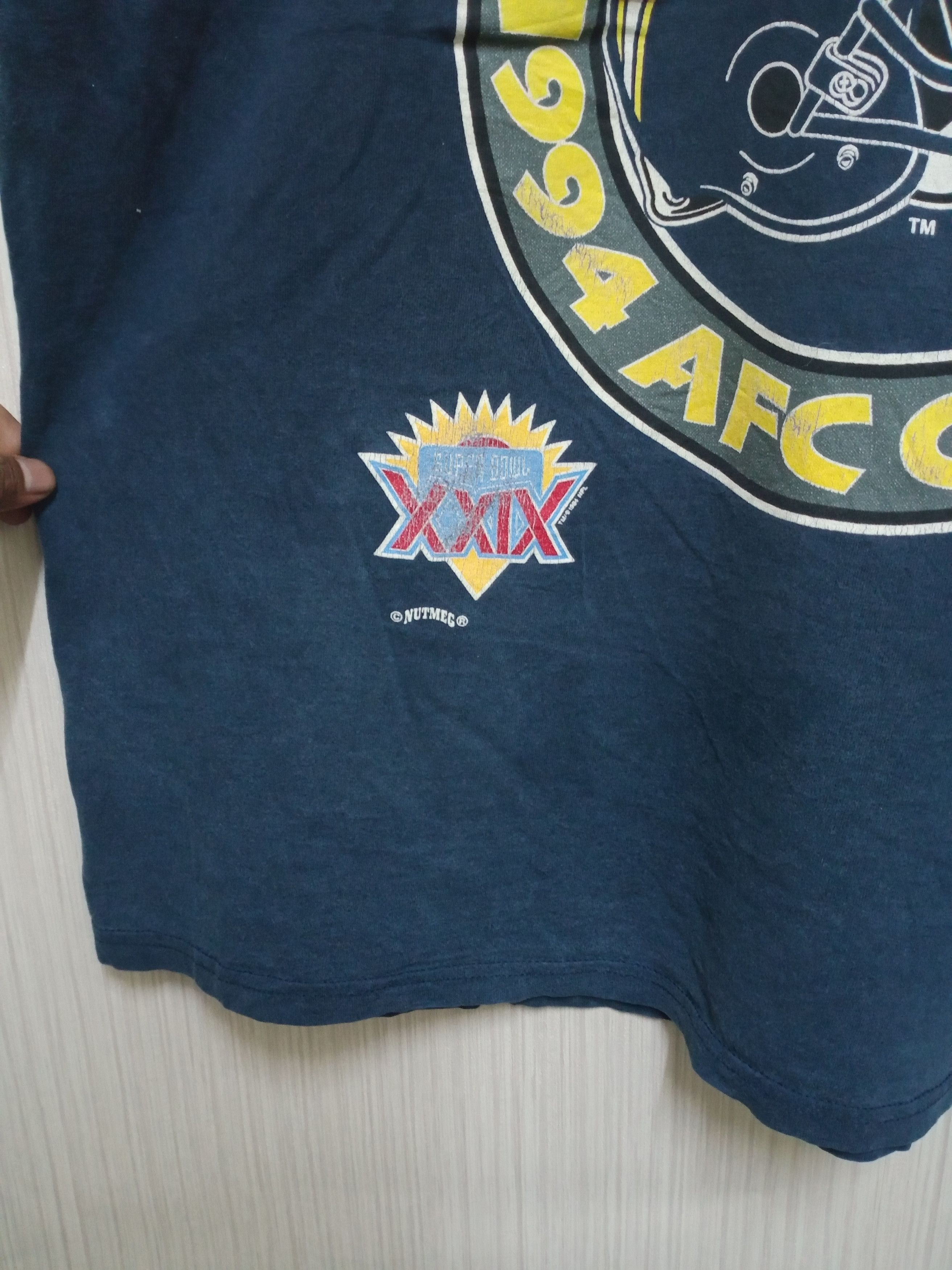 NFL Vintage Chargers 1994 AFC Champs Tshirt Size US XXL / EU 58 / 5 - 4 Thumbnail