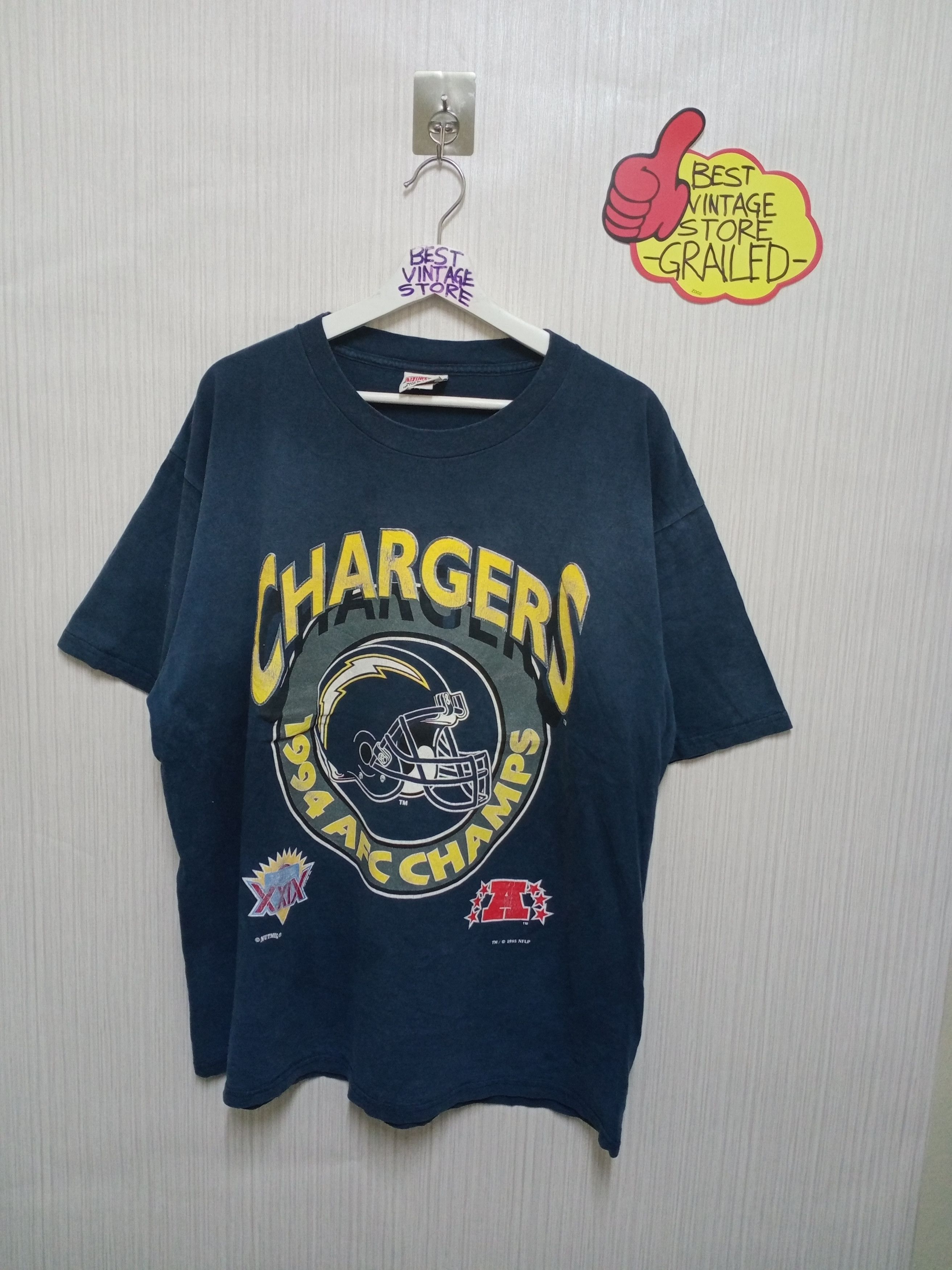 NFL Vintage Chargers 1994 AFC Champs Tshirt Size US XXL / EU 58 / 5 - 1 Thumbnail