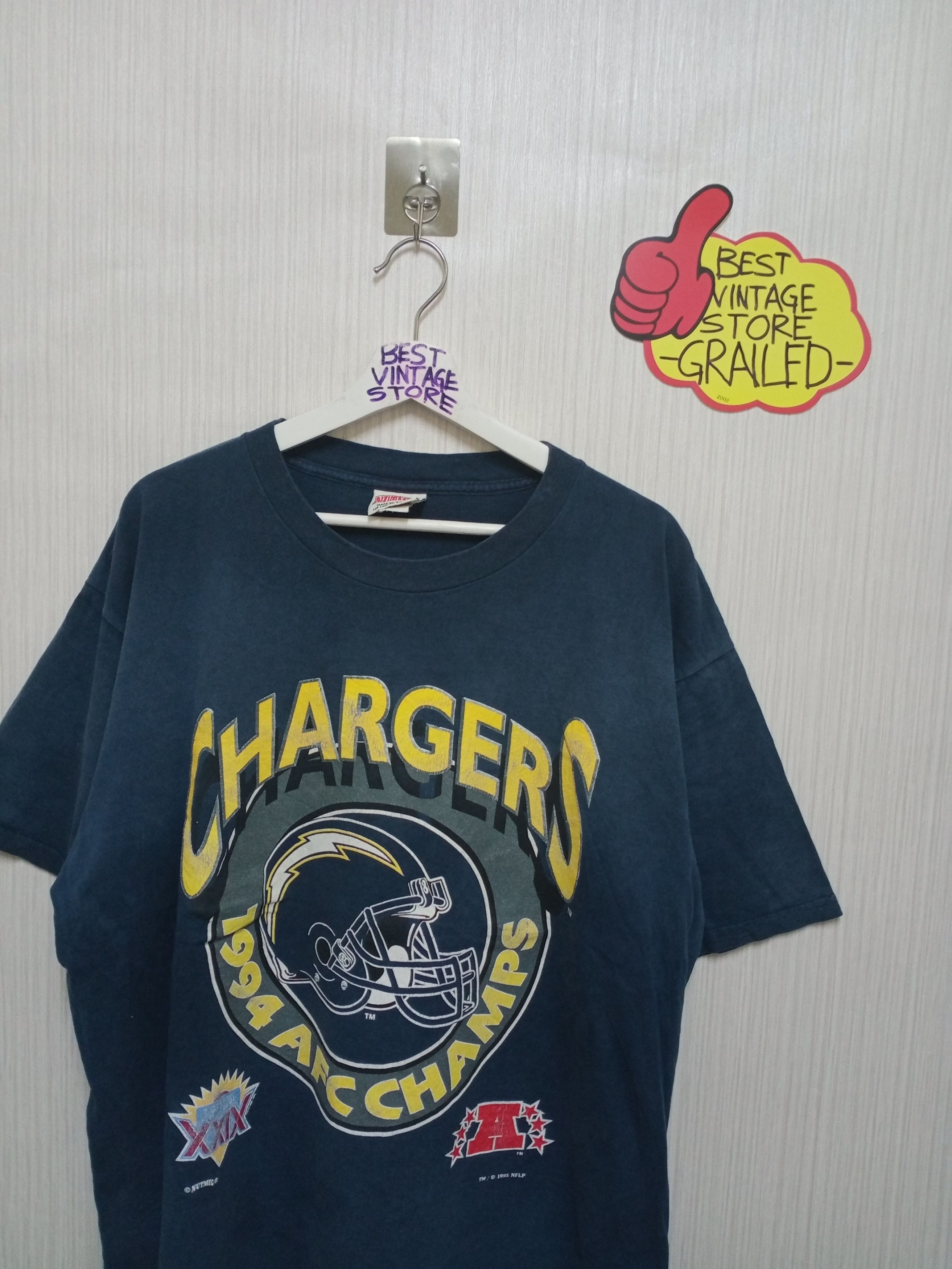 NFL Vintage Chargers 1994 AFC Champs Tshirt Size US XXL / EU 58 / 5 - 2 Thumbnail