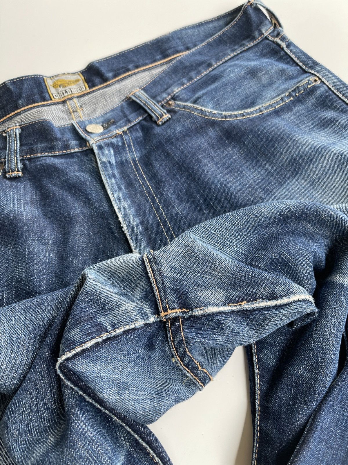 Japanese Brand Vintage Childhood Distressed Selvedge Denim Size US 37 - 9 Thumbnail