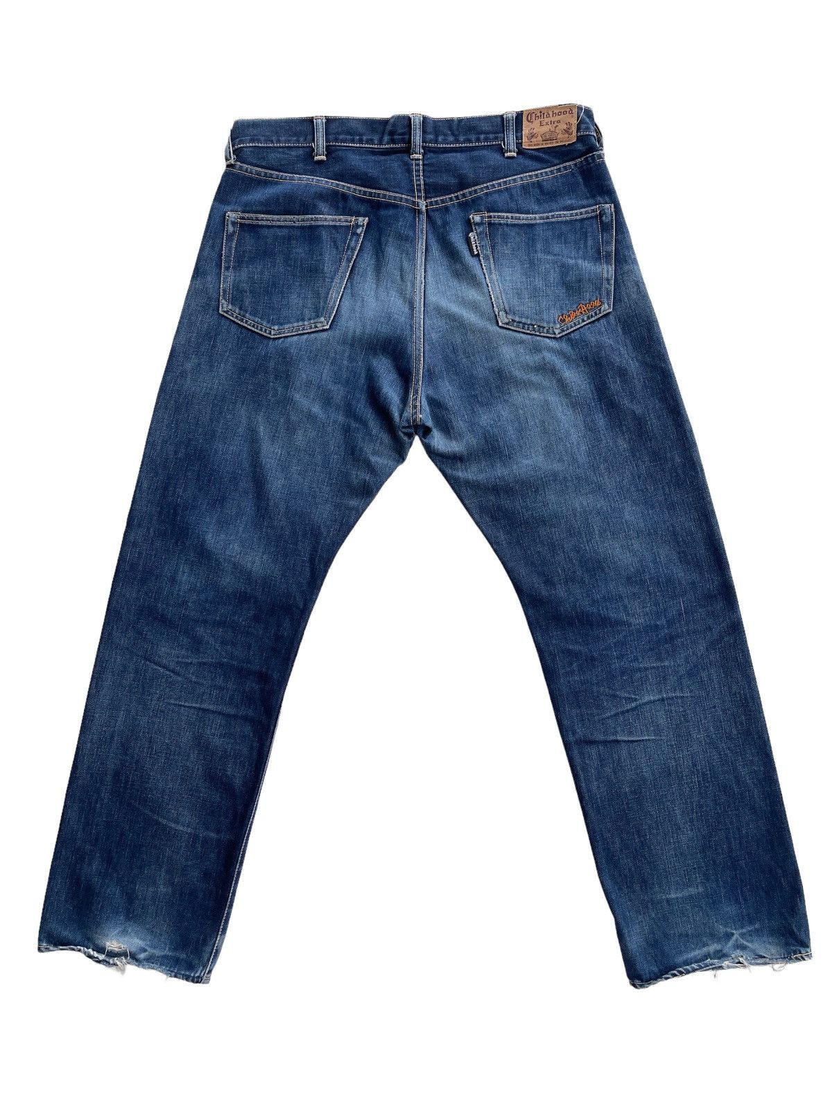 Japanese Brand Vintage Childhood Distressed Selvedge Denim Size US 37 - 2 Thumbnail