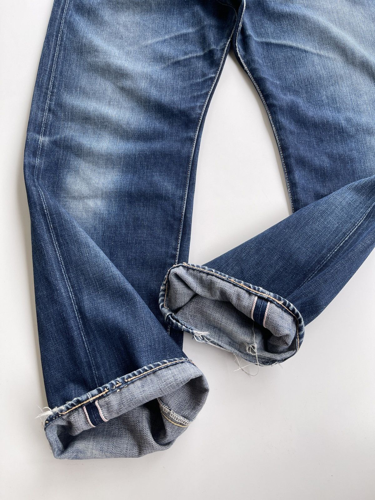 Japanese Brand Vintage Childhood Distressed Selvedge Denim Size US 37 - 5 Thumbnail