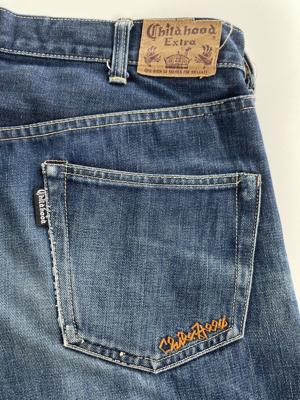 Japanese Brand Vintage Childhood Distressed Selvedge Denim Size US 37 - 8 Thumbnail