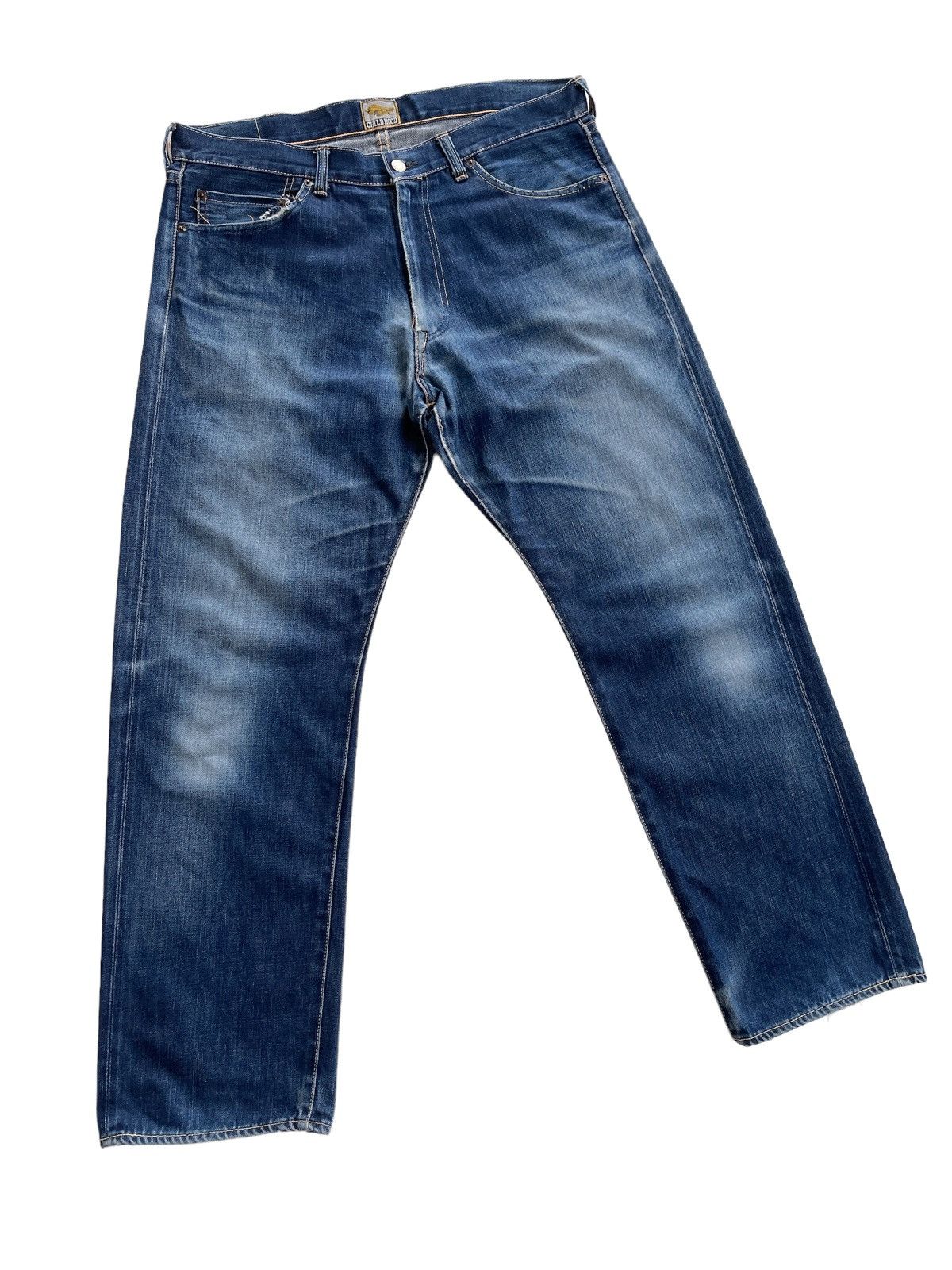 Japanese Brand Vintage Childhood Distressed Selvedge Denim Size US 37 - 3 Thumbnail