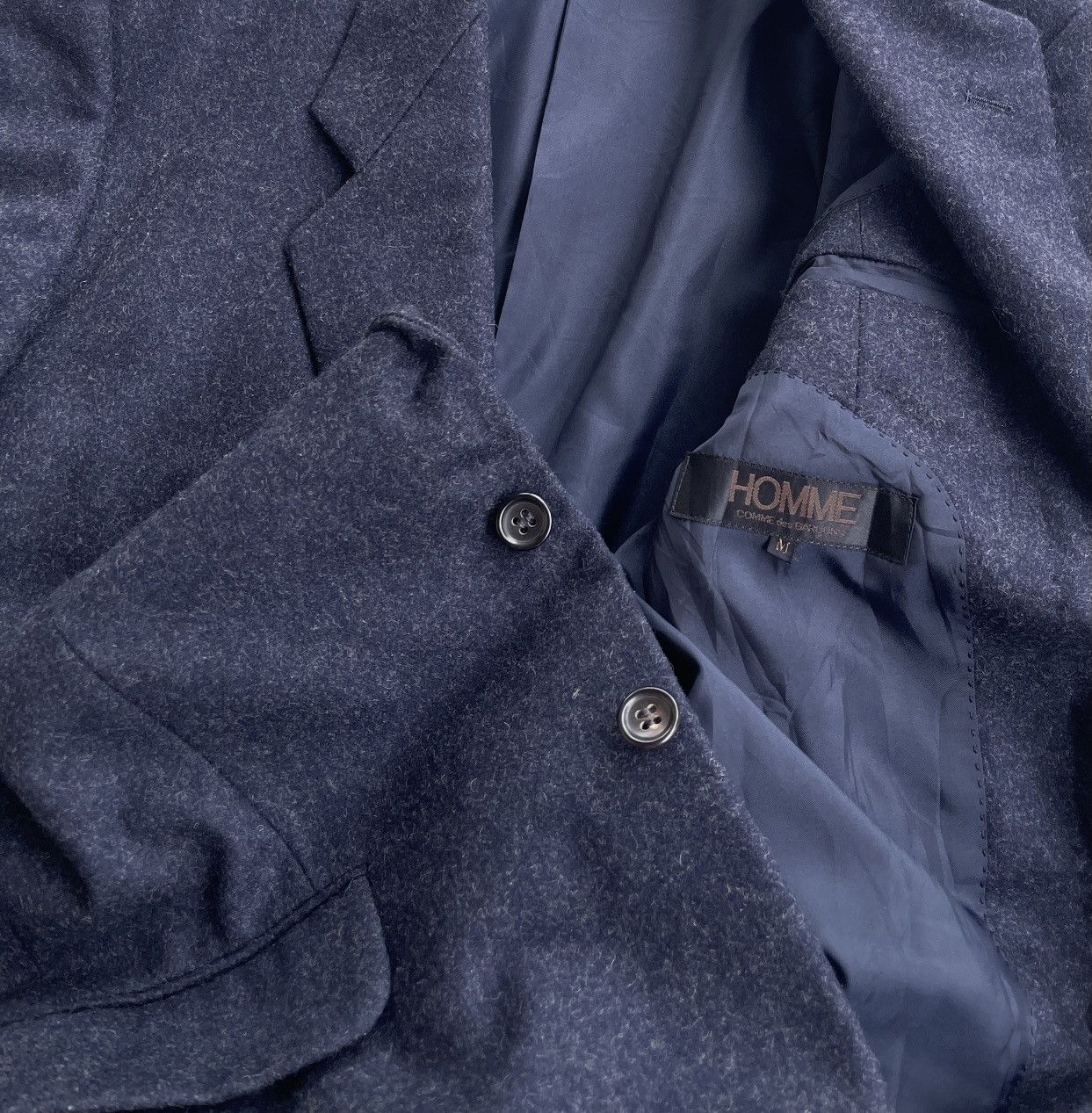 Comme des Garcons Comme Des Garcons Homme Wool Hair Coat Size US M / EU 48-50 / 2 - 4 Thumbnail
