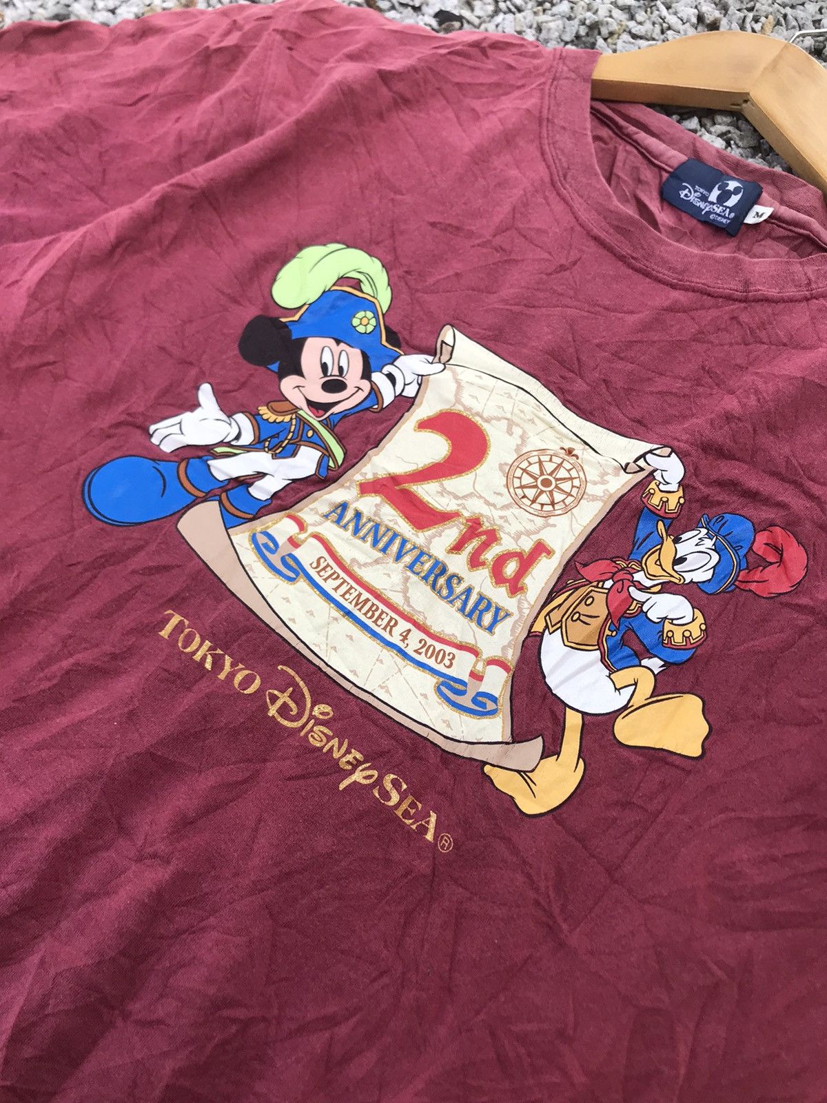 Disney Vintage Tokyo Disney Sea 2nd anniversary Mickey Tshirt Size US M / EU 48-50 / 2 - 3 Thumbnail
