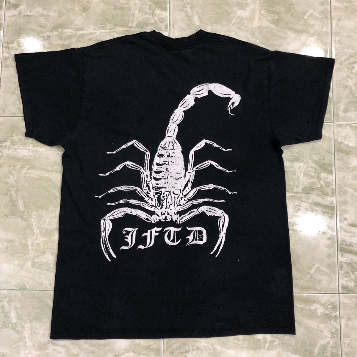 image of Band Tees Vintage Justice For The Damned Deathcore Band T Shirt in Black, Men's (Size Large)