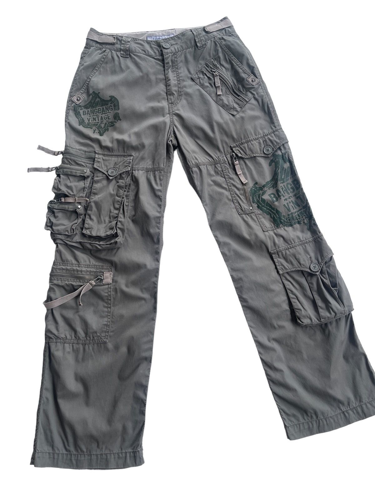 Japanese Brand Japanese Multipocket Parachute Cargo Pants Size US 29 - 7 Thumbnail