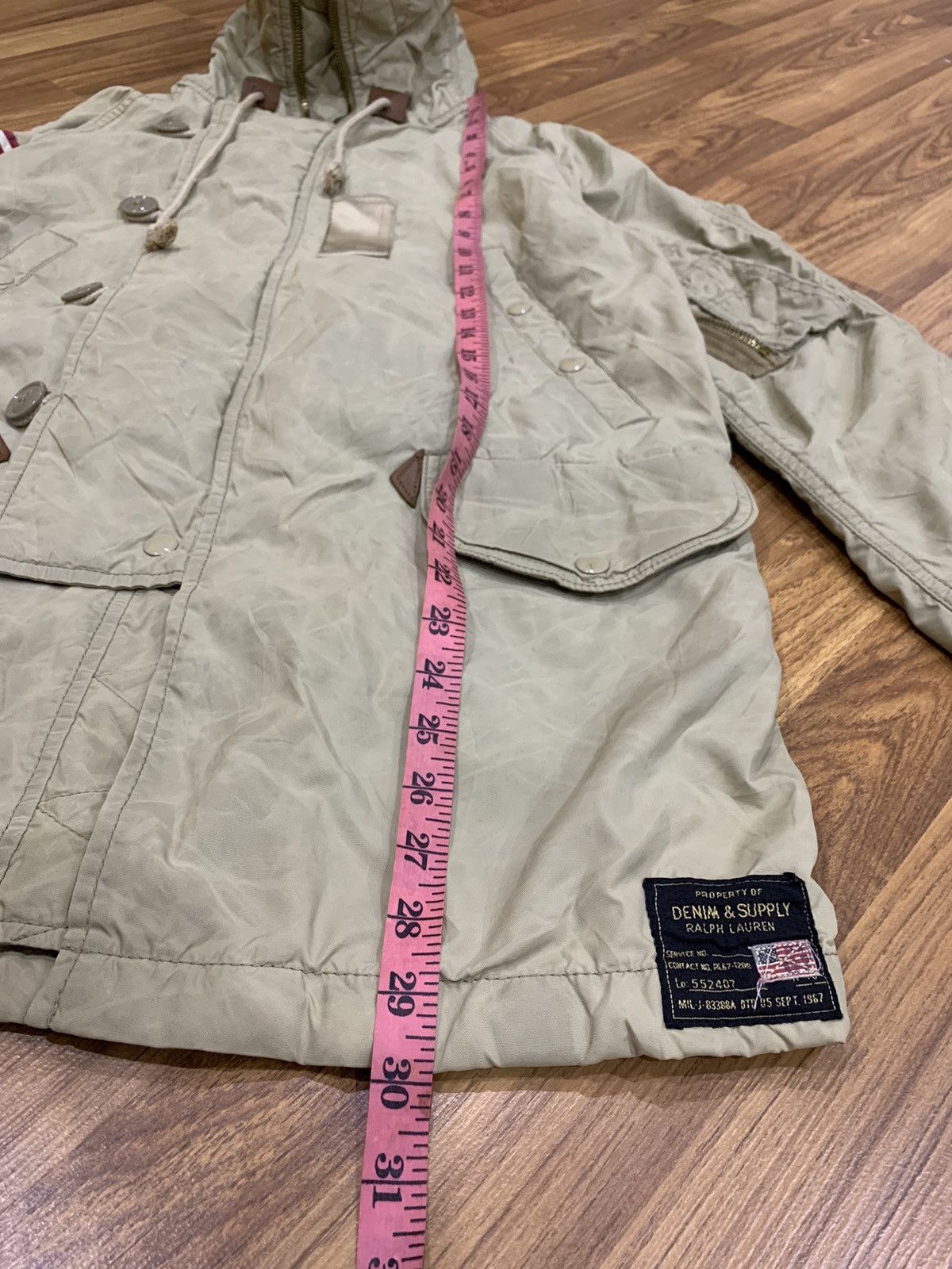 Denim & Supply Ralph Lauren DENIM & SUPPLY MILITARY HOODIE PARKA JACKET Size US XS / EU 42 / 0 - 3 Thumbnail