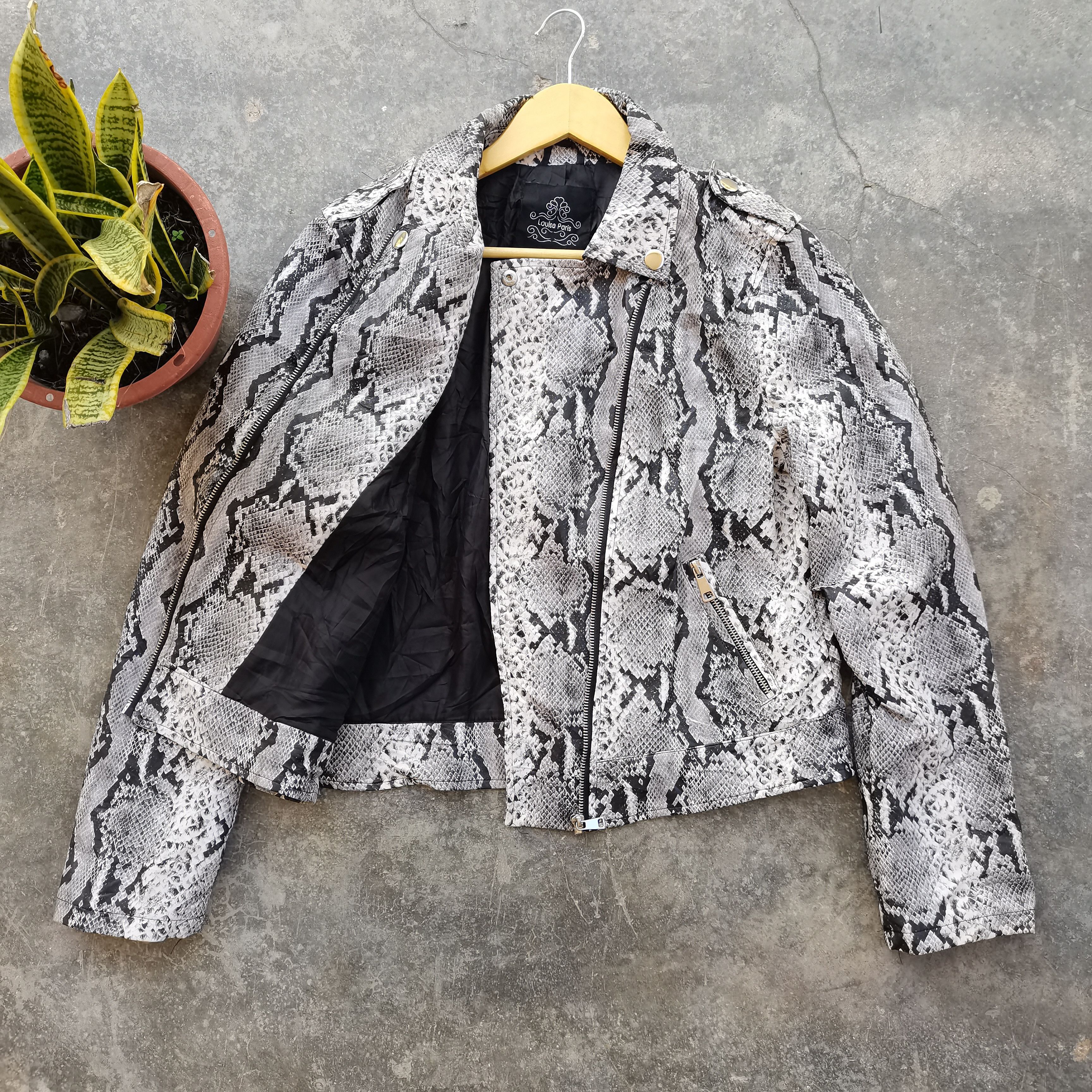 Other Very Rare🔥Vintage LOUIS PARIS Phyton Style Jacket Size US L / EU 52-54 / 3 - 4 Thumbnail