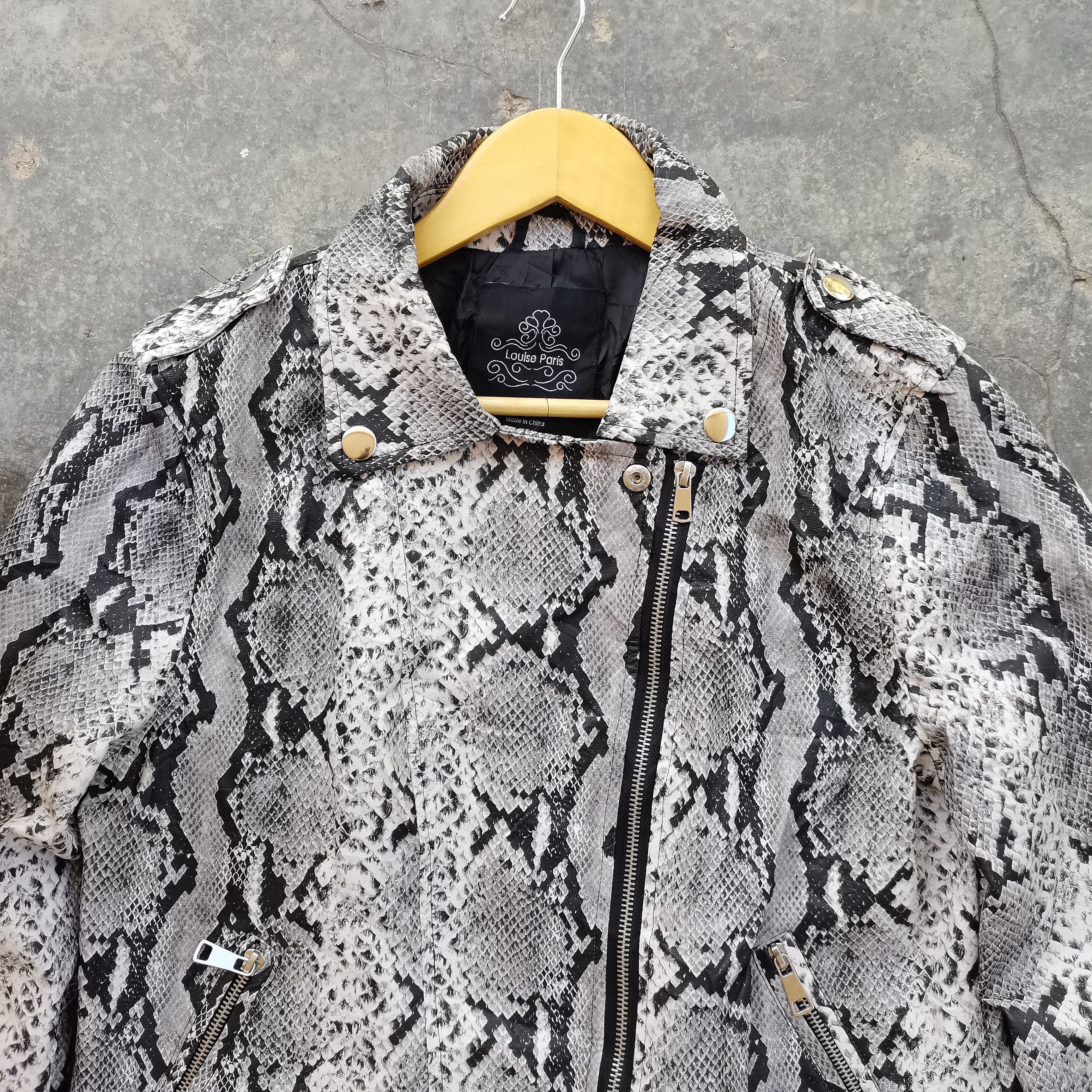 Other Very Rare🔥Vintage LOUIS PARIS Phyton Style Jacket Size US L / EU 52-54 / 3 - 5 Thumbnail
