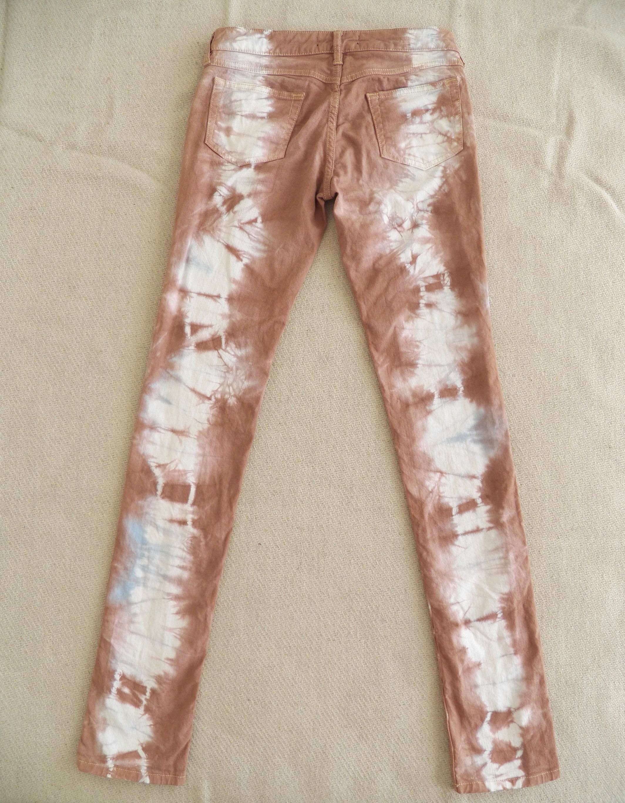 Isabel Marant Stretch Jeans Pale Pink Denim Tie Dye Size M 28 FR38 US6 Size 27" / US 4 / IT 40 - 5 Thumbnail