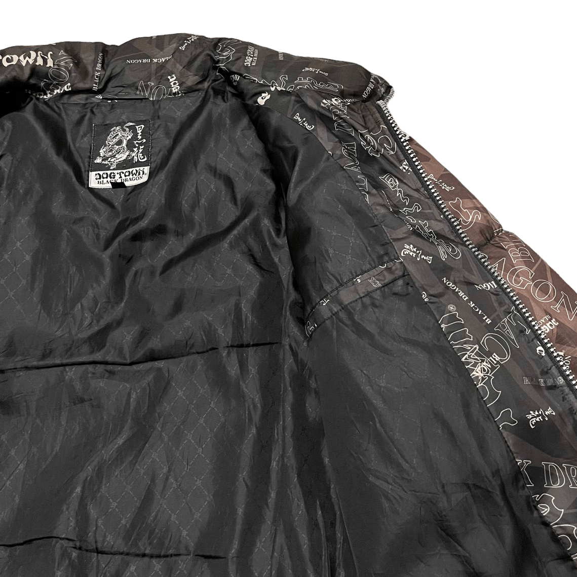 Dogtown Vintage Dogtown Black Dragon All Over Print Puffer Jacket Size US XL / EU 56 / 4 - 11 Thumbnail