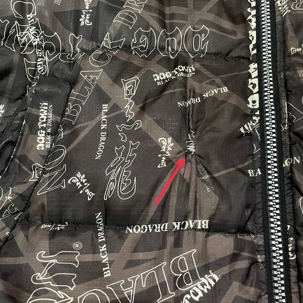 Dogtown Vintage Dogtown Black Dragon All Over Print Puffer Jacket Size US XL / EU 56 / 4 - 9 Thumbnail