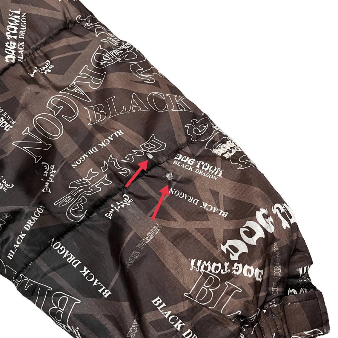 Dogtown Vintage Dogtown Black Dragon All Over Print Puffer Jacket Size US XL / EU 56 / 4 - 6 Thumbnail