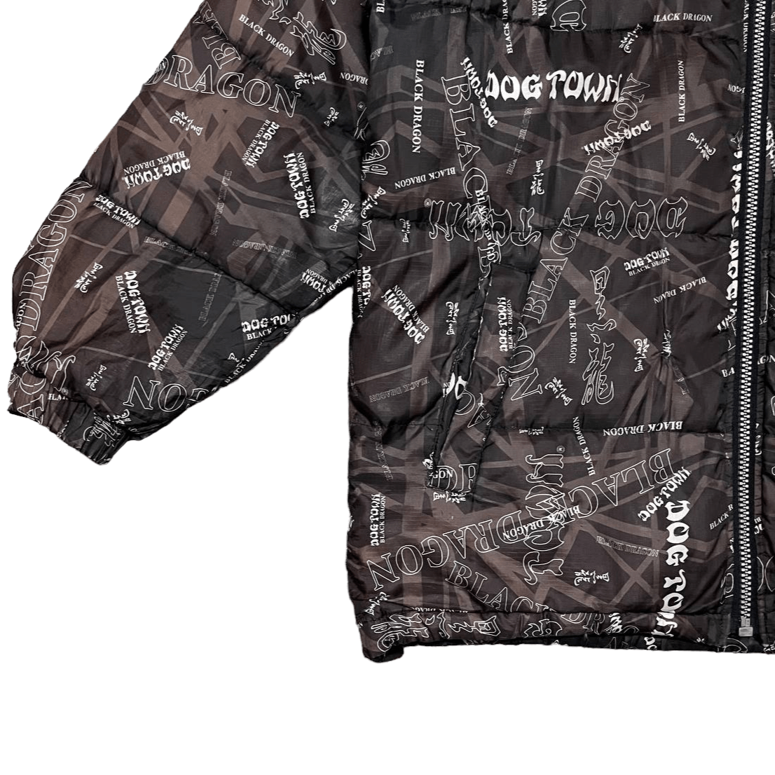Dogtown Vintage Dogtown Black Dragon All Over Print Puffer Jacket Size US XL / EU 56 / 4 - 3 Thumbnail