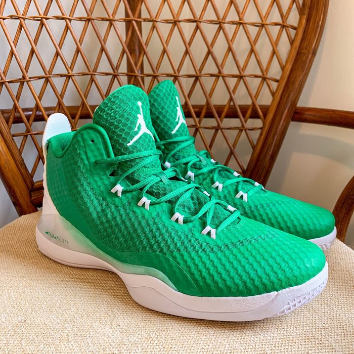 Nike Jordan Super Fly 3 PO Sample Green White Basketball Shoes Grailed