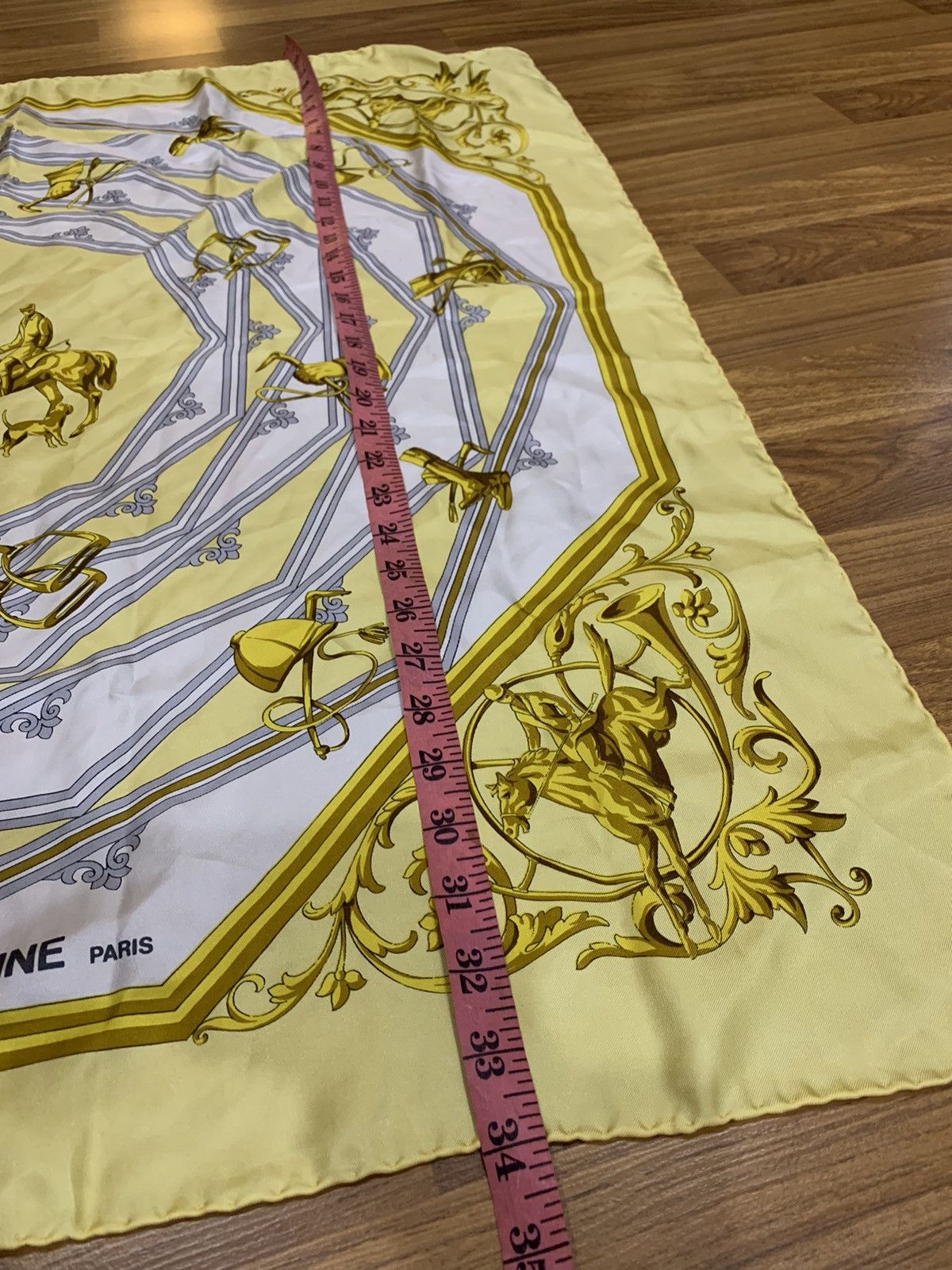 Celine CELINE PARIS EQUESTRIAN PRINT SILK SCARF Size ONE SIZE - 7 Thumbnail