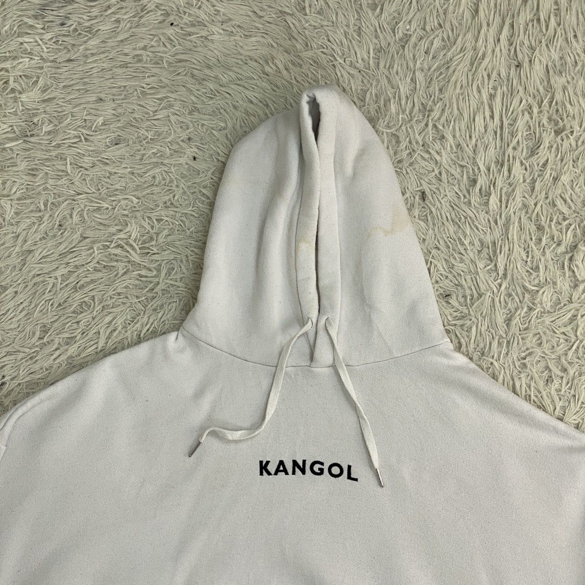 Kangol Kangol Oversized White Sweater Hoodie Size US XL / EU 56 / 4 - 4 Thumbnail
