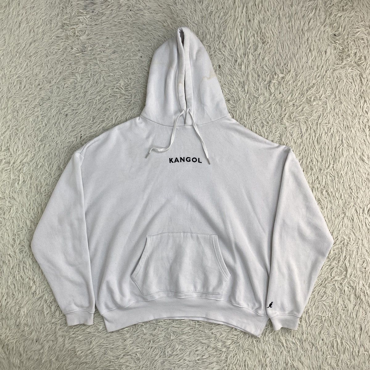 Kangol Kangol Oversized White Sweater Hoodie Size US XL / EU 56 / 4 - 2 Thumbnail