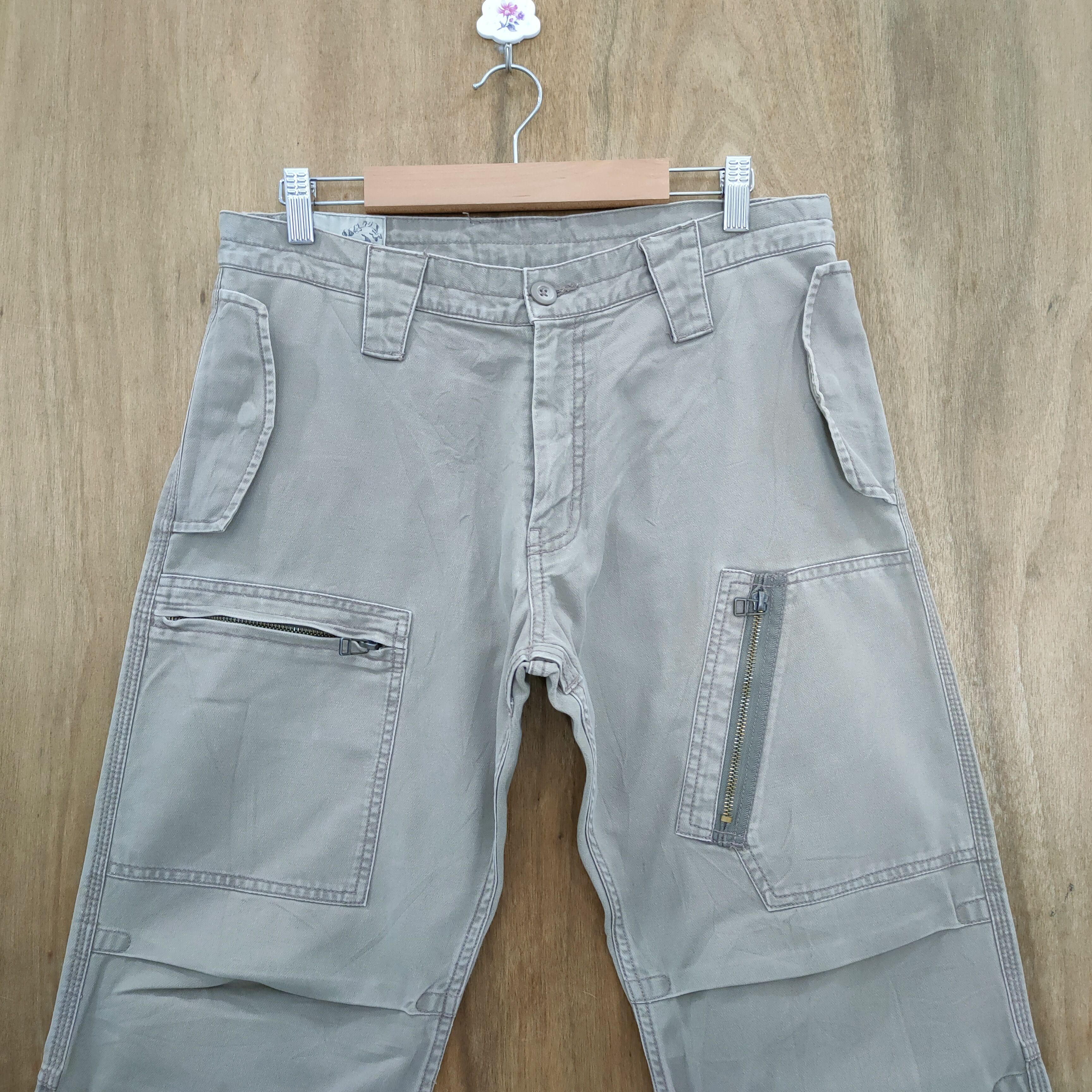 Japanese Brand VINTAGE TREE GATE RIPPEP CARGO PANTS Size US 32 / EU 48 - 3 Thumbnail