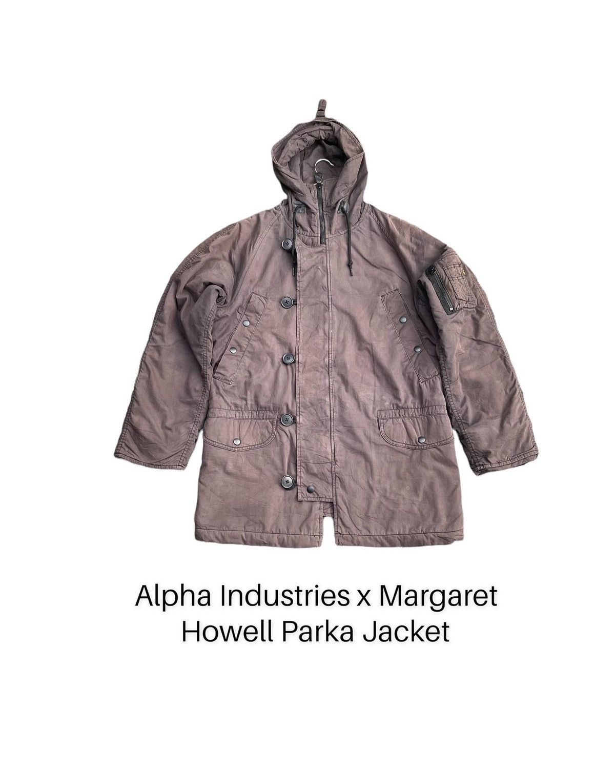 image of Stealsmargaret Howell X Alpha Industries Parka in Brown, Men's (Size Medium)