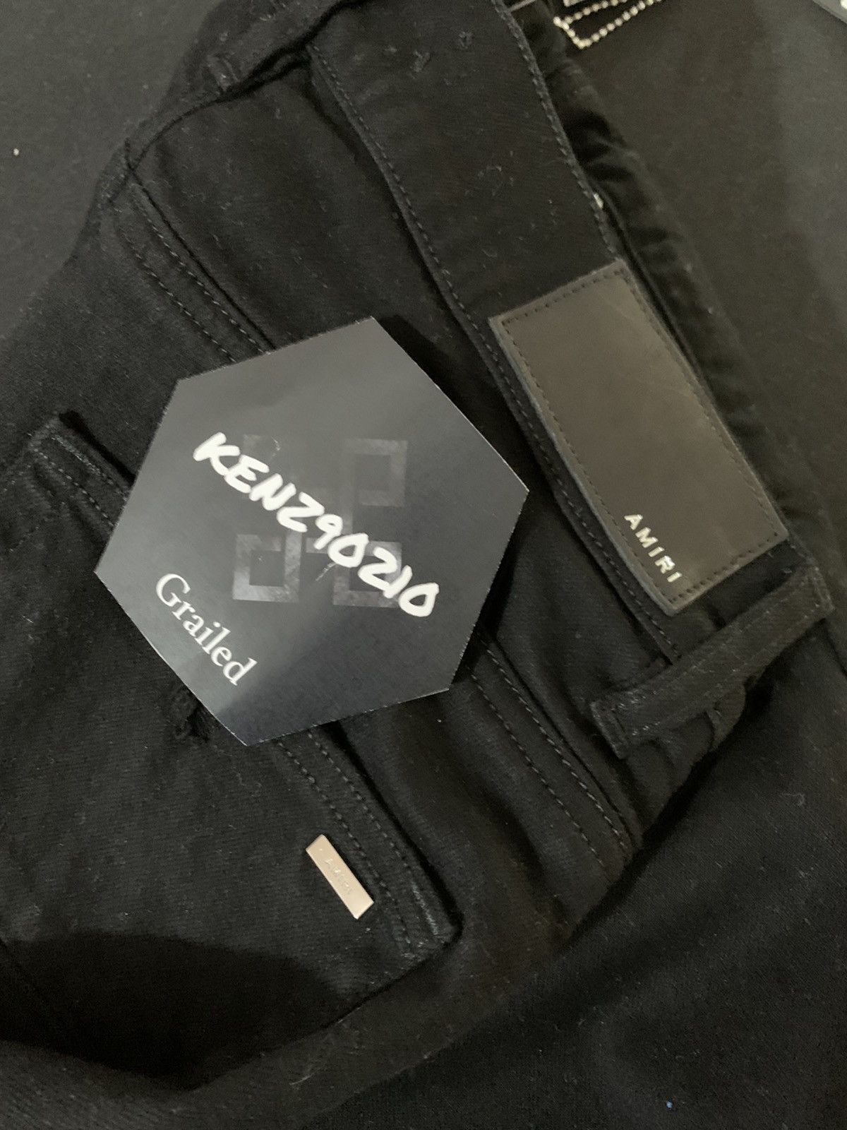 Amiri Amiri Black Crystal Painter Jeans Size US 30 / EU 46 - 6 Thumbnail